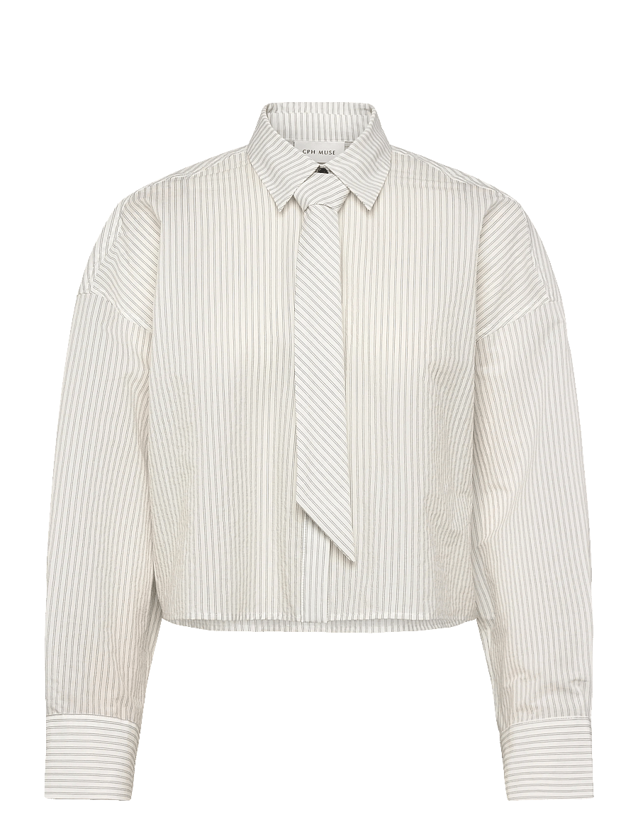 Copenhagen Muse - CMPIPER-SHIRT - chemises à manches longues - bright white - 1