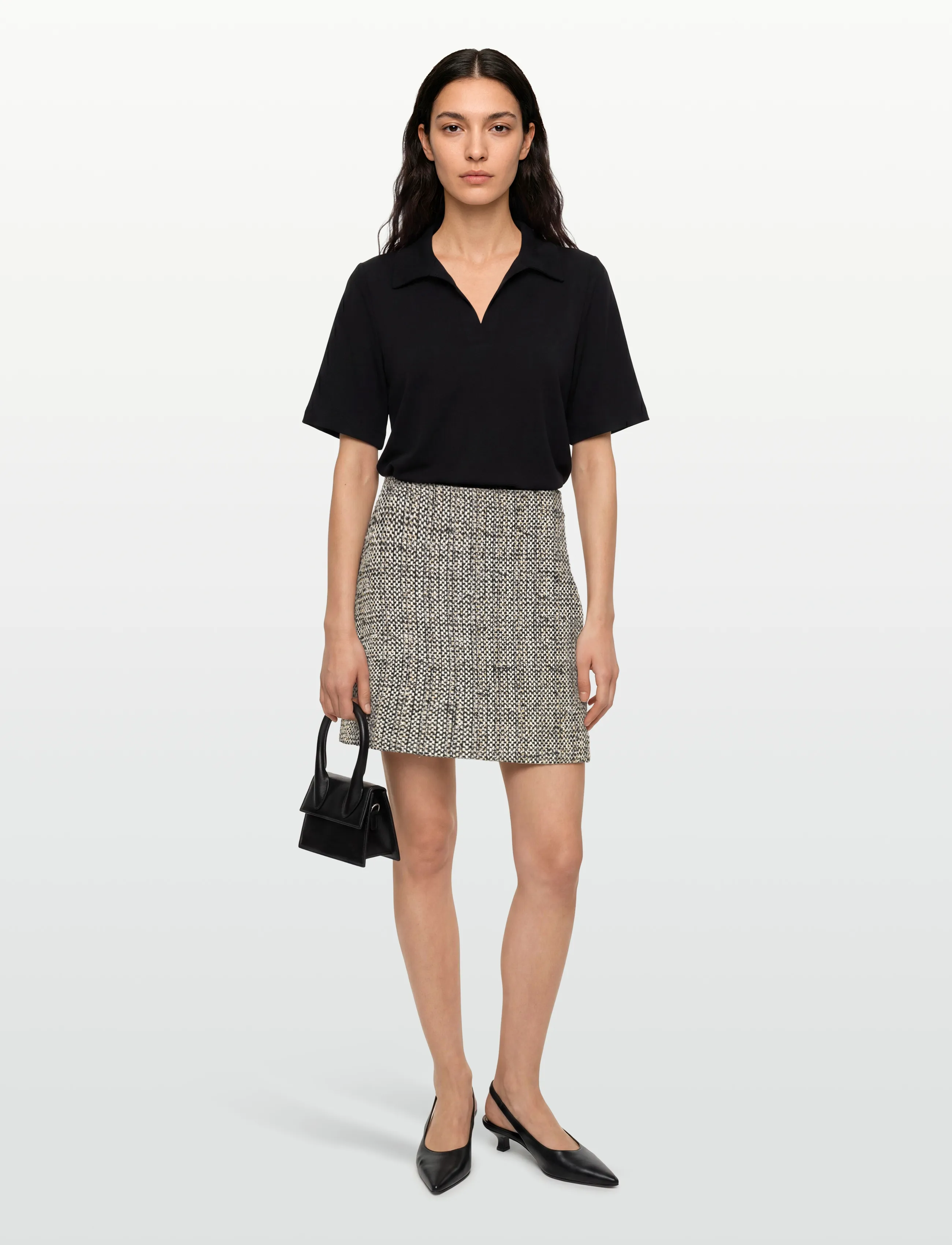 Copenhagen Muse Cmrubi-Skirt, Kvinder, Tweed Mini Skirt, Multi/mønstret, Str: M