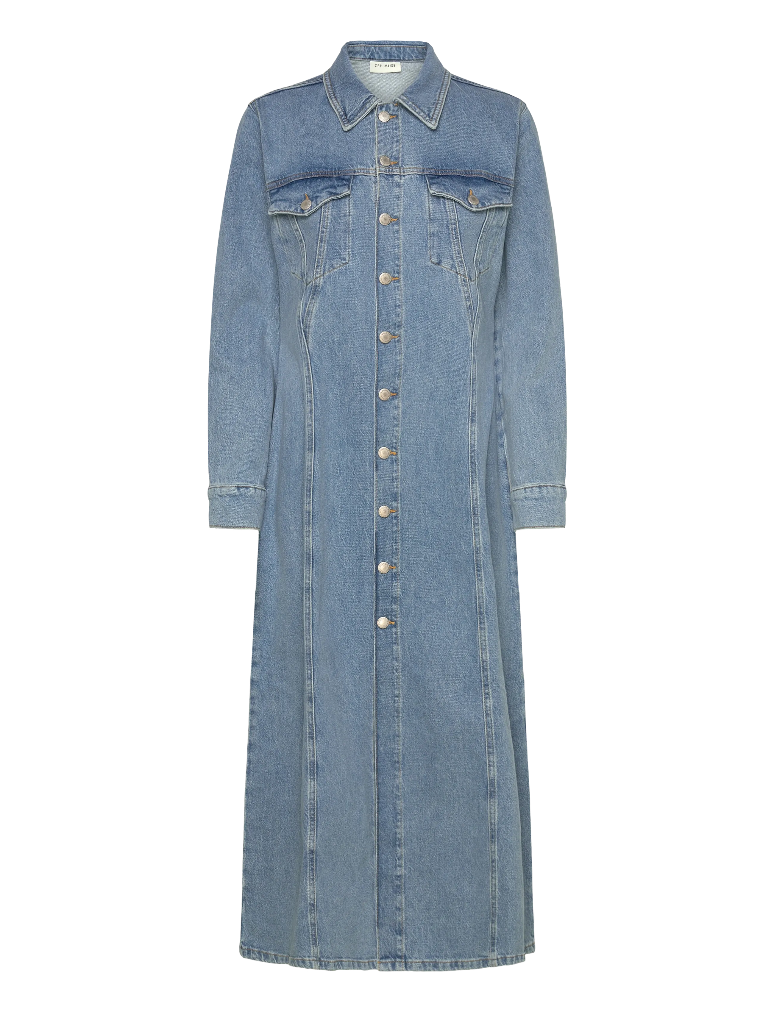 Copenhagen Muse CMANOUK-DRESS - Kläder - LIGHT BLUE DENIM / blue