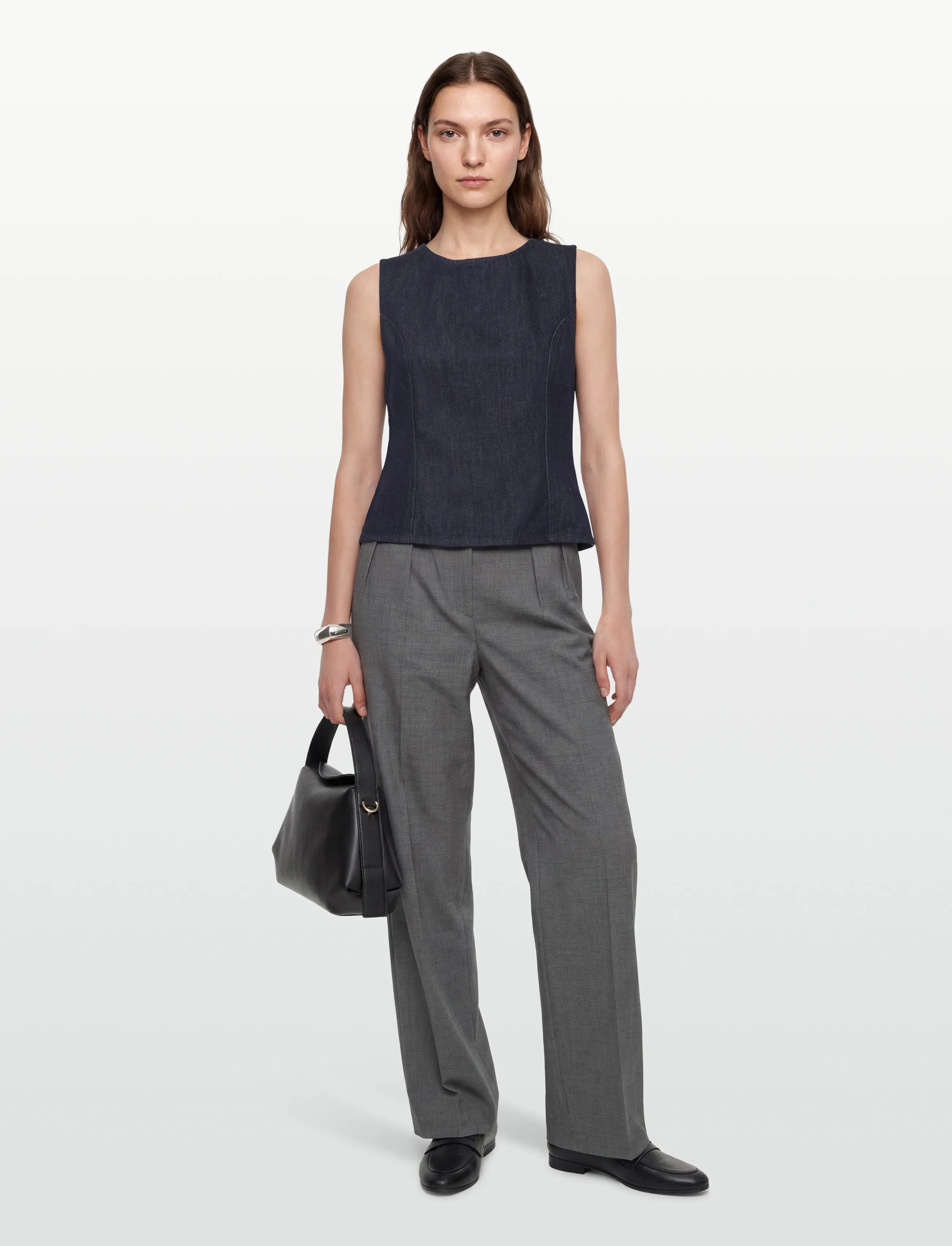 Copenhagen Muse CMJALYNN-TOP - T-särgid ja topid - DARK BLUE DENIM / navy