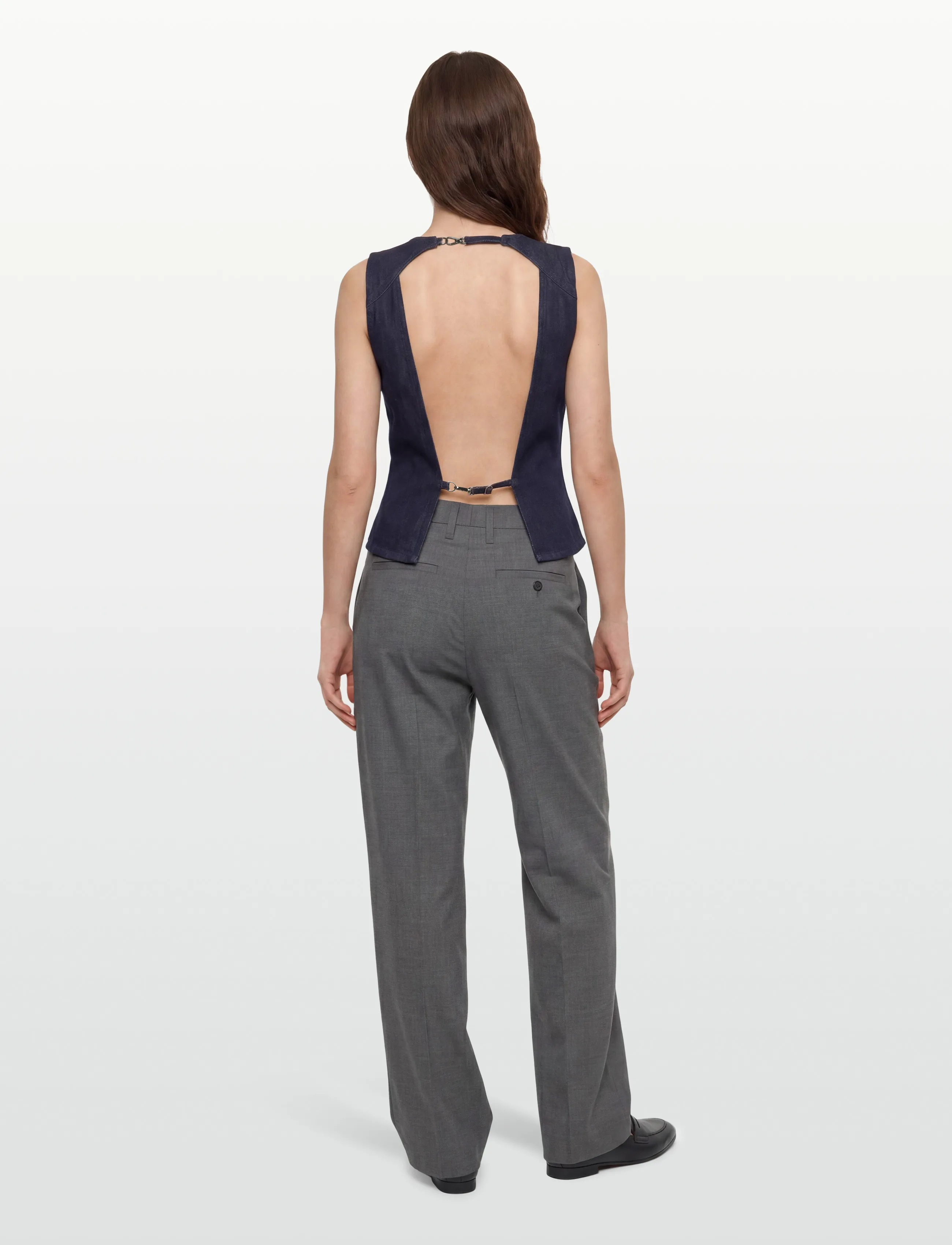 Copenhagen Muse - CMJALYNN-TOP - Ärmellose tops - dark blue denim - 4
