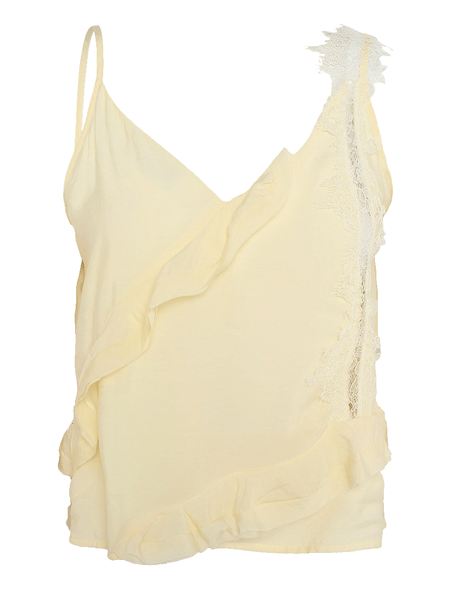 Copenhagen Muse - CMNORMA-TOP - Ärmellose blusen - lemon icing - 0