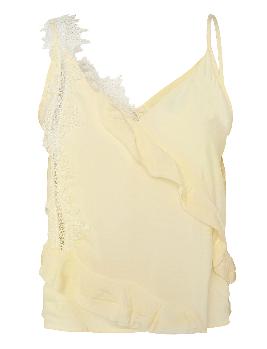 Copenhagen Muse - CMNORMA-TOP - Ärmellose blusen - lemon icing - 1