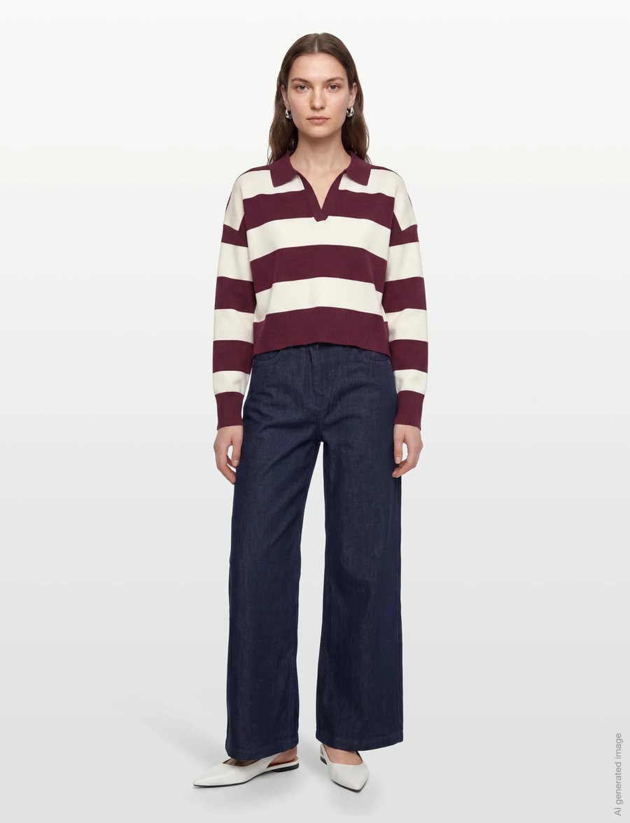 Copenhagen Muse - CMJALYNN-PANTS - hosen mit weitem bein - dark blue denim - 0