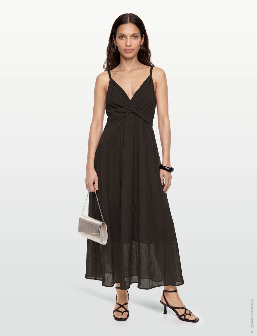 Copenhagen Muse - CMJOAN-DRESS - midi kjoler - mulch - 0