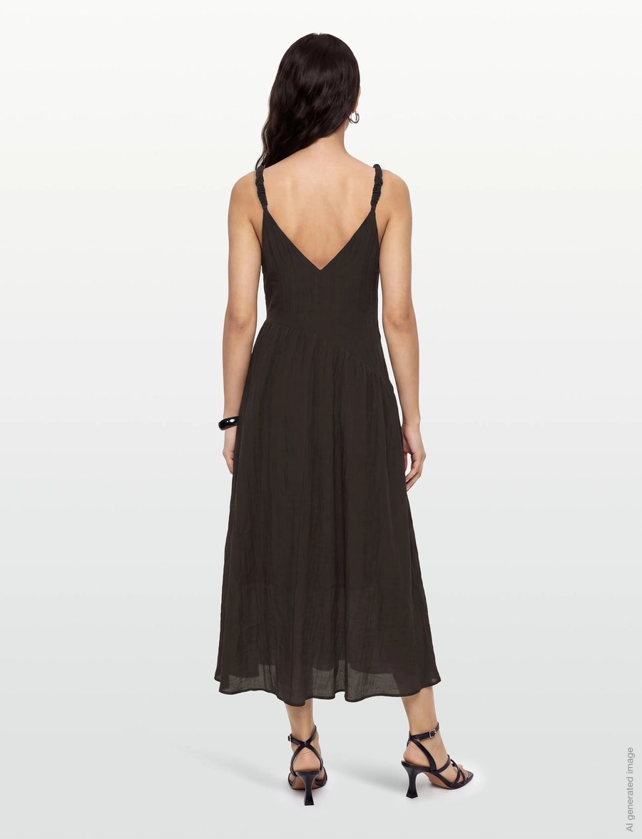 Copenhagen Muse - CMJOAN-DRESS - midi kjoler - mulch - 4