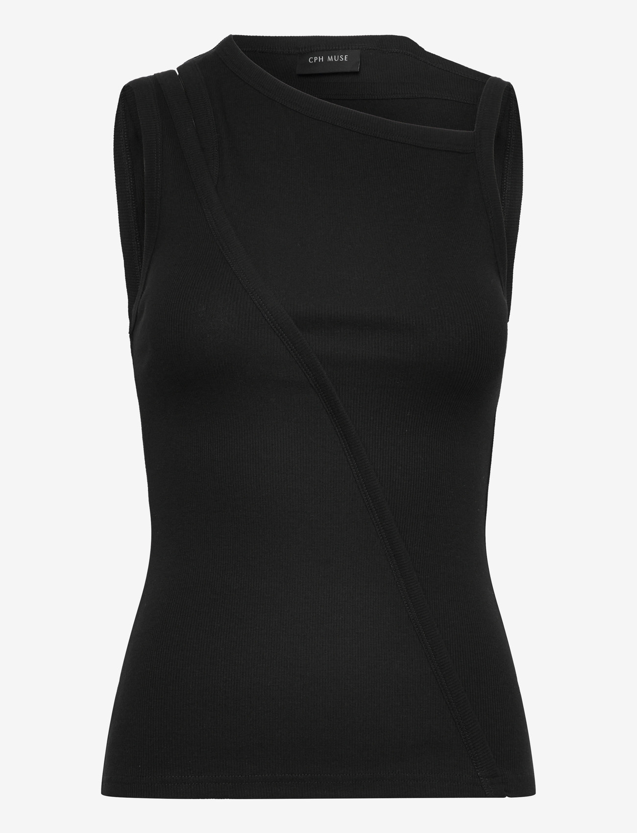 Copenhagen Muse - CMSIV-TOP - sleeveless tops - black - 1