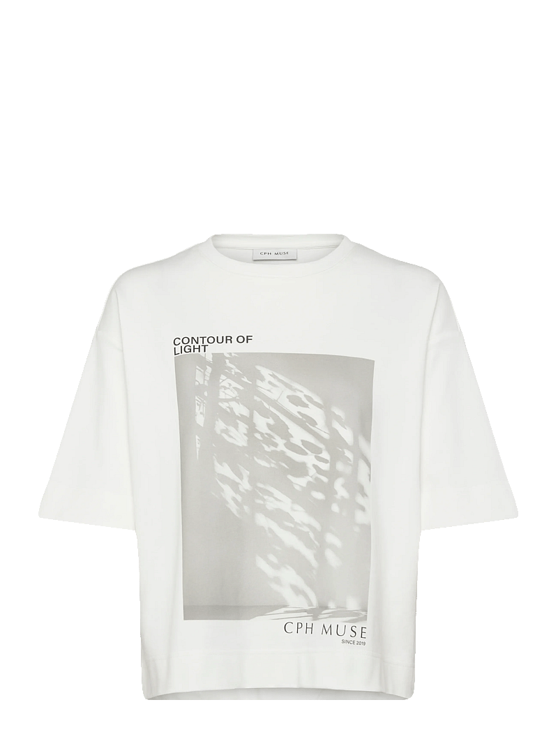 Copenhagen Muse - CMMUSE-TEE - t-shirts - jet stream w. black - 1