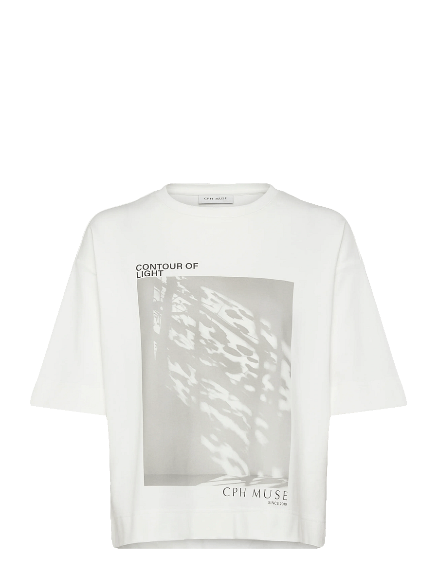 Copenhagen Muse - CMMUSE-TEE - t-shirts - jet stream w. black - 1