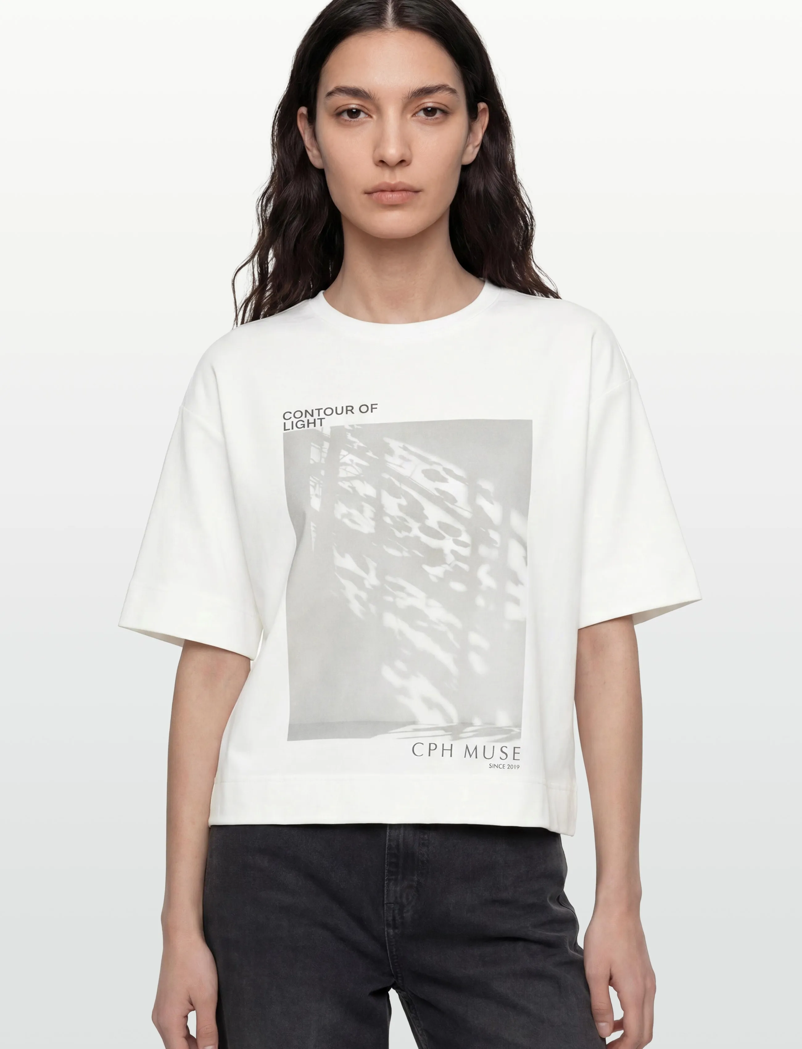 Copenhagen Muse - CMMUSE-TEE - t-shirts - jet stream w. black - 3