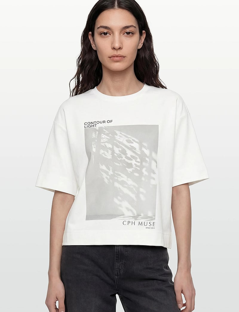 Copenhagen Muse - CMMUSE-TEE - t-shirts - jet stream w. black - 3