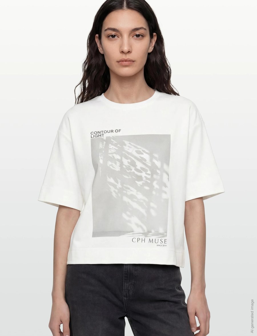 Copenhagen Muse - CMMUSE-TEE - t-shirts - jet stream w. black - 3