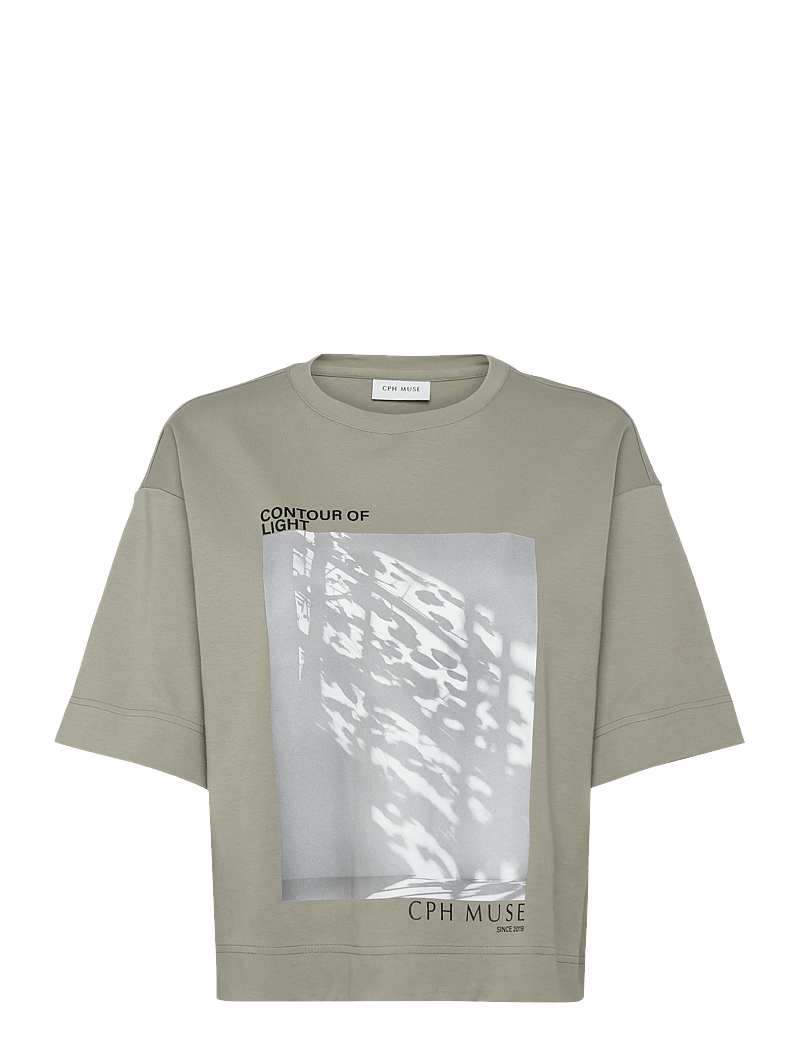 Copenhagen Muse - CMMUSE-TEE - t-shirts - seagrass - 0