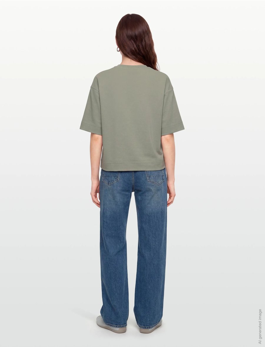 Copenhagen Muse - CMMUSE-TEE - t-shirts - seagrass - 4