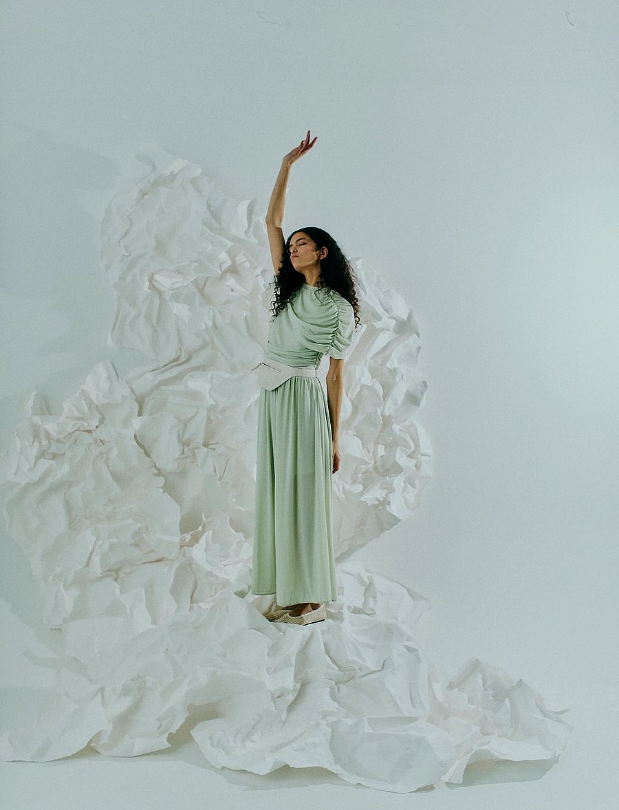 Copenhagen Muse - CMMEJSE-DRESS - maxiklänningar - green tint - 0