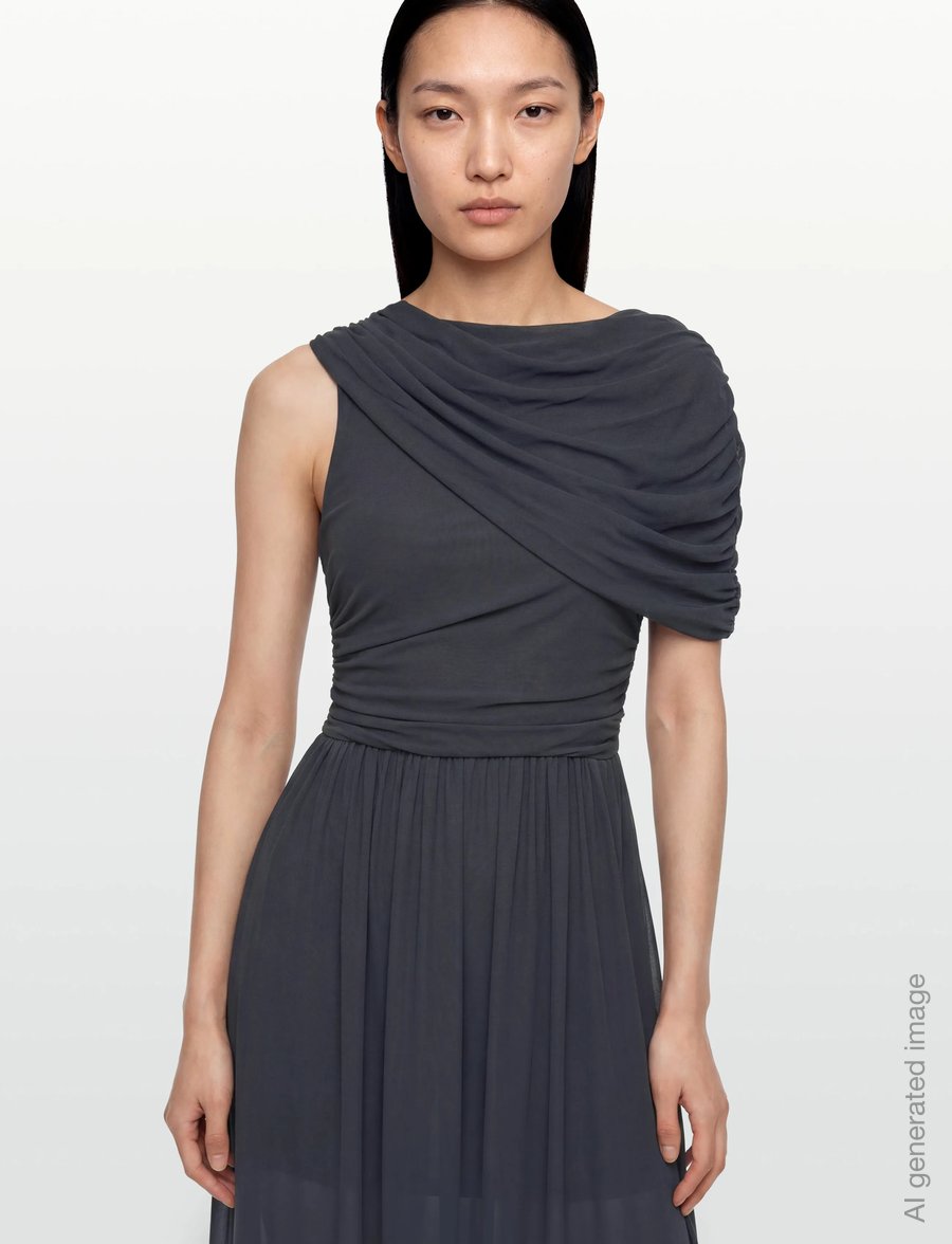 Copenhagen Muse - CMMEJSE-DRESS - maxikleider - india ink - 4