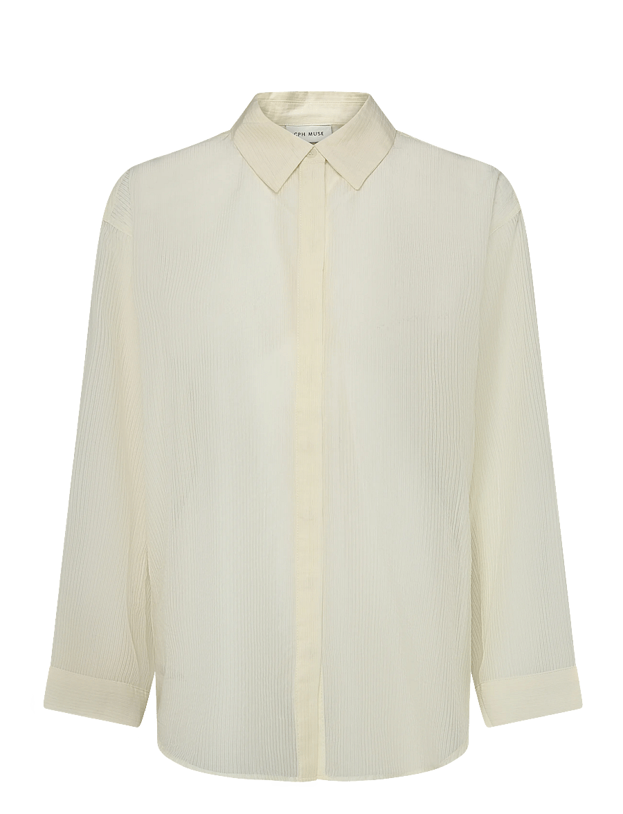 Copenhagen Muse - CMSASSY-SHIRT - pikkade varrukatega särgid - lemon icing - 1