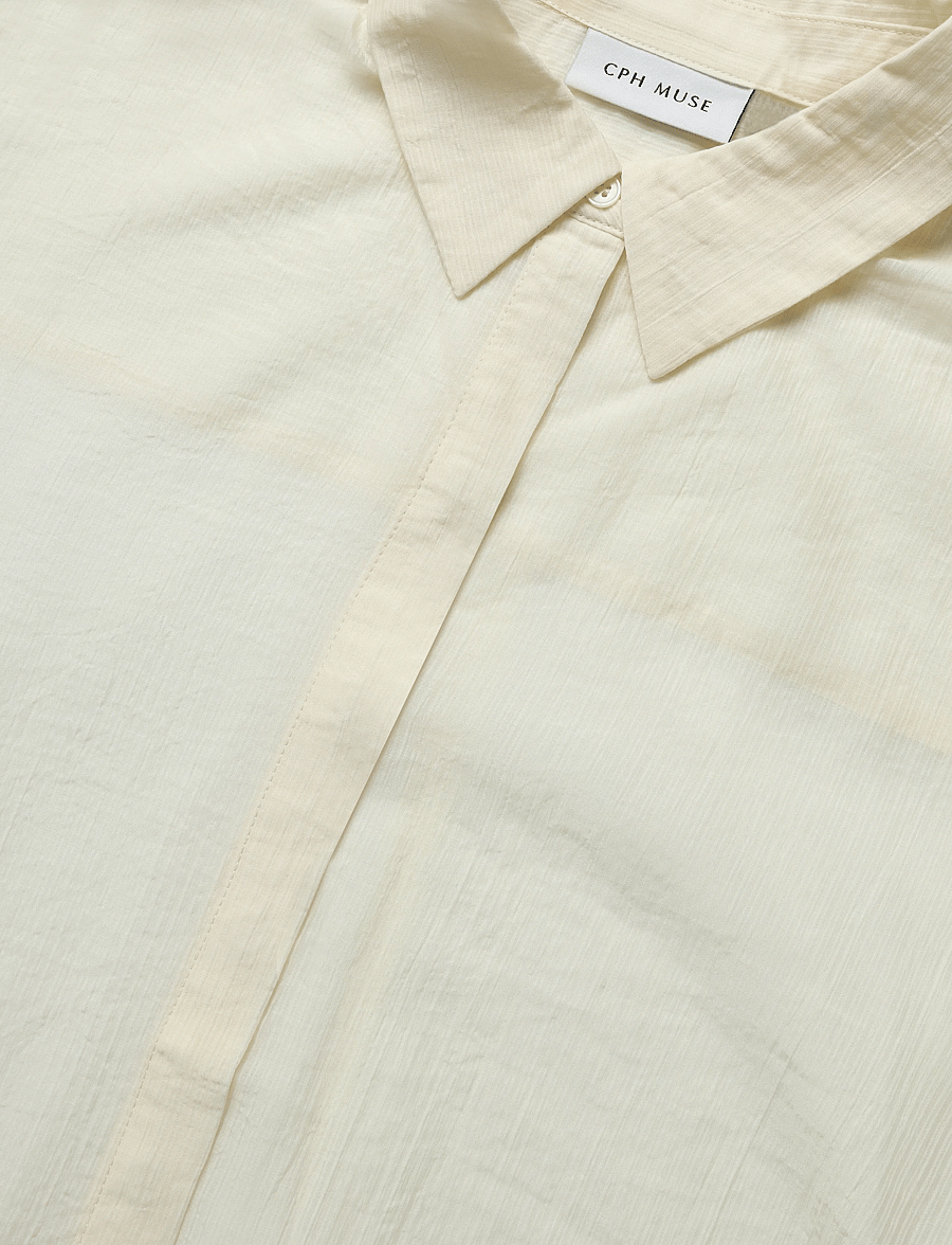 Copenhagen Muse - CMSASSY-SHIRT - pikkade varrukatega särgid - lemon icing - 5