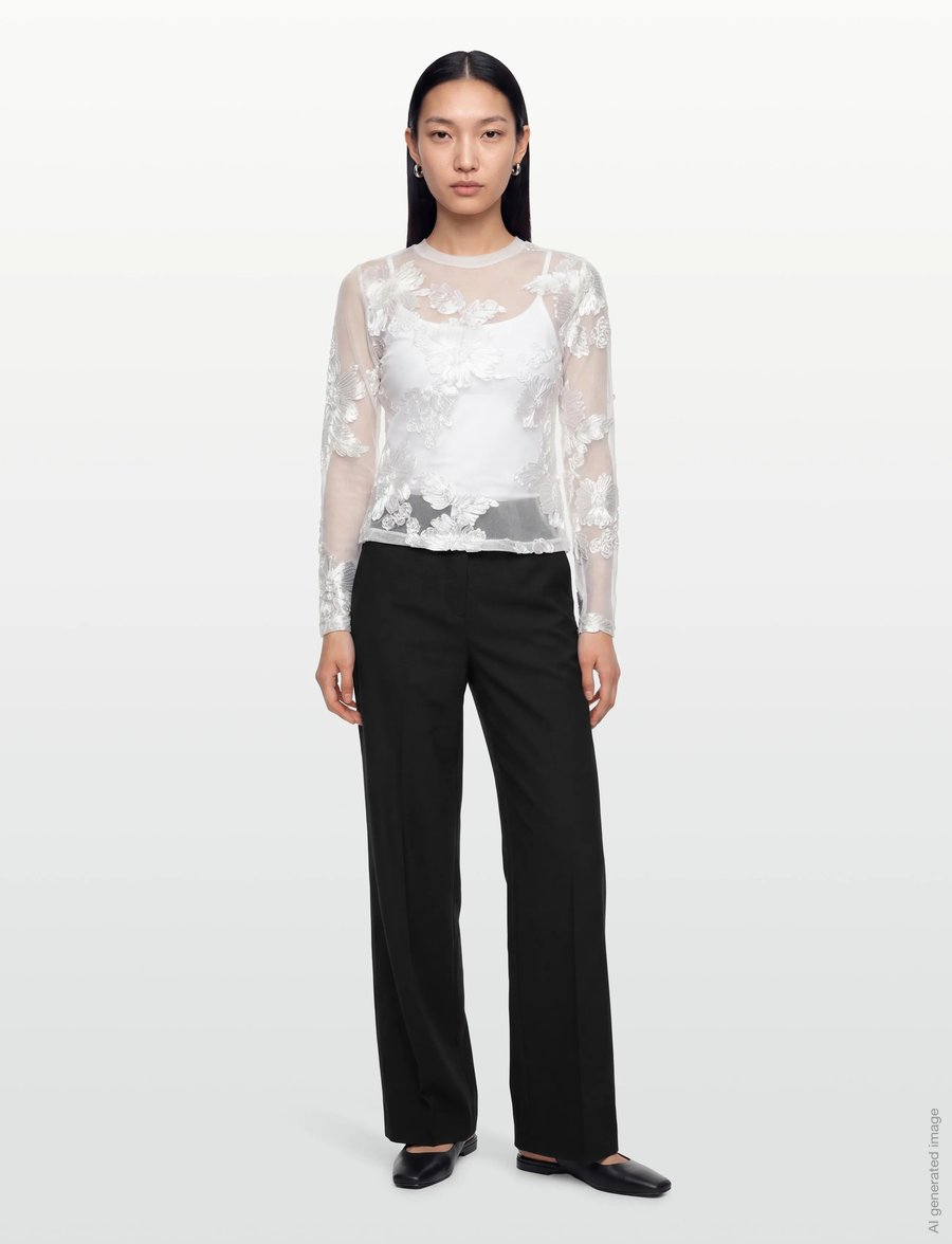 Copenhagen Muse - CMFLOW-BLOUSE - langärmelige blusen - jet stream - 0
