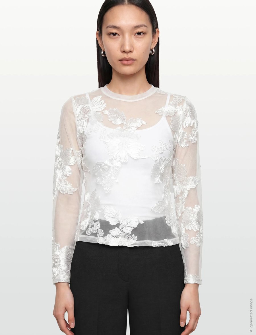 Copenhagen Muse - CMFLOW-BLOUSE - langärmelige blusen - jet stream - 3