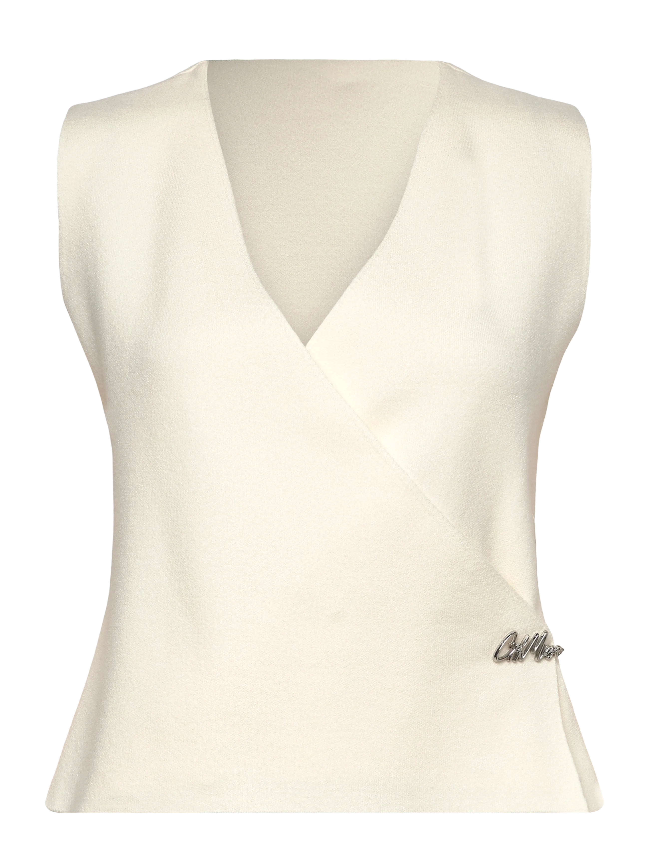 Copenhagen Muse CMBONTLE-WAISTCOAT - Tøj - JET STREAM / cream