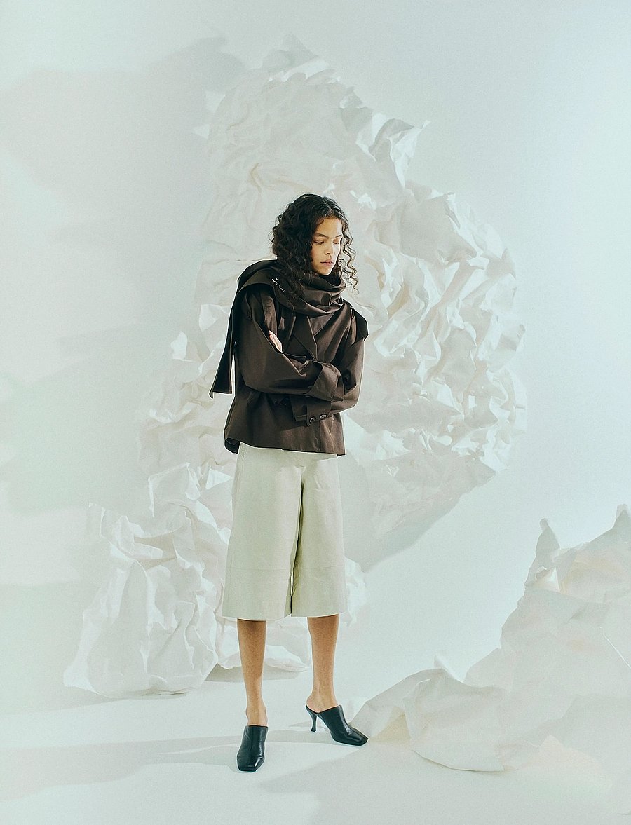 Copenhagen Muse - CMROYAL-BERMUDA - lædershorts - jet stream - 3