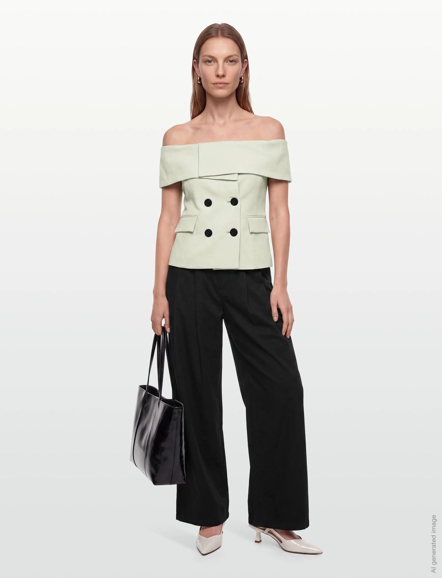 Copenhagen Muse - CMIVANNA-WAISTCOAT - kostymvästar - green tint - 0