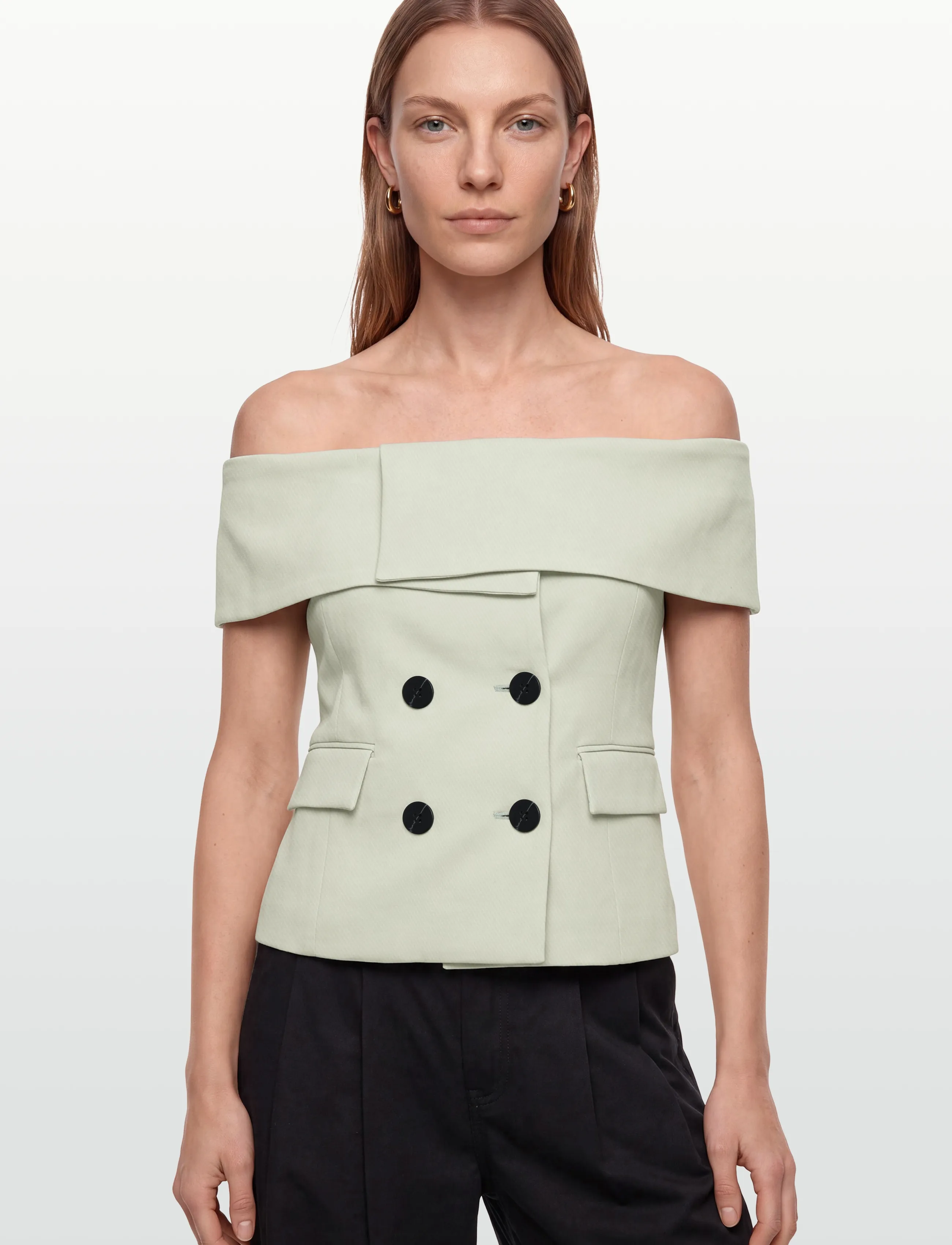 Copenhagen Muse - CMIVANNA-WAISTCOAT - party wear at outlet prices - green tint - 3