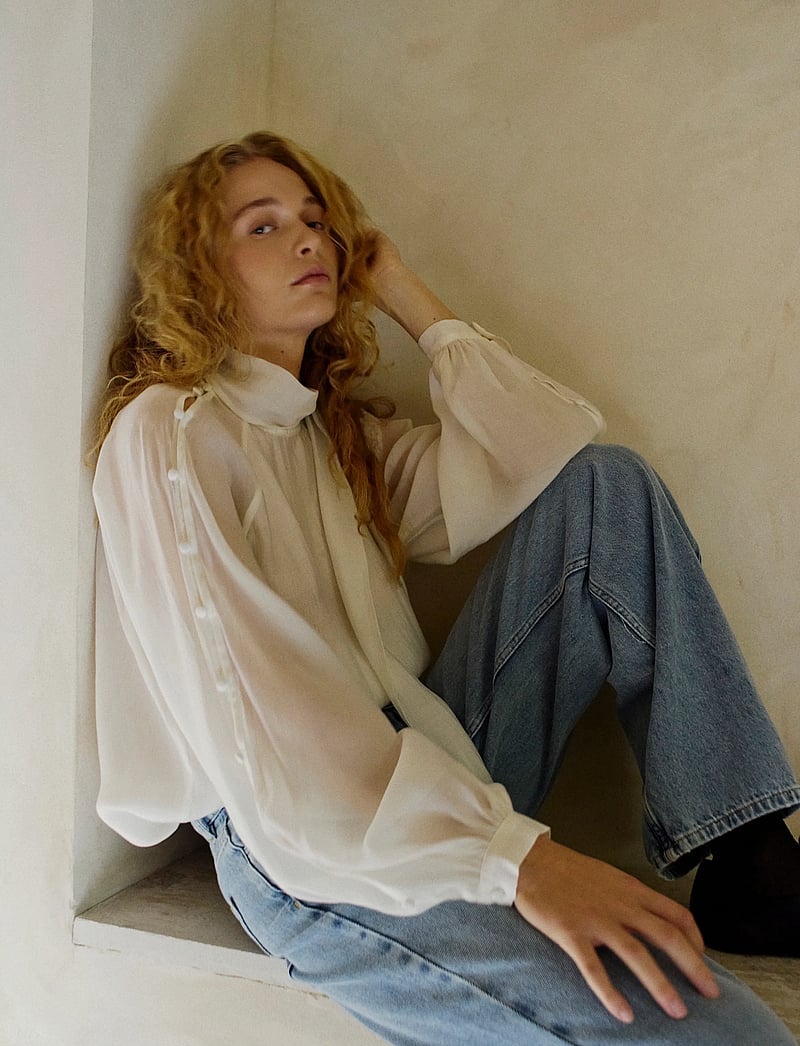 Copenhagen Muse - CMTILLY-BLOUSE - langærmede bluser - jet stream - 3