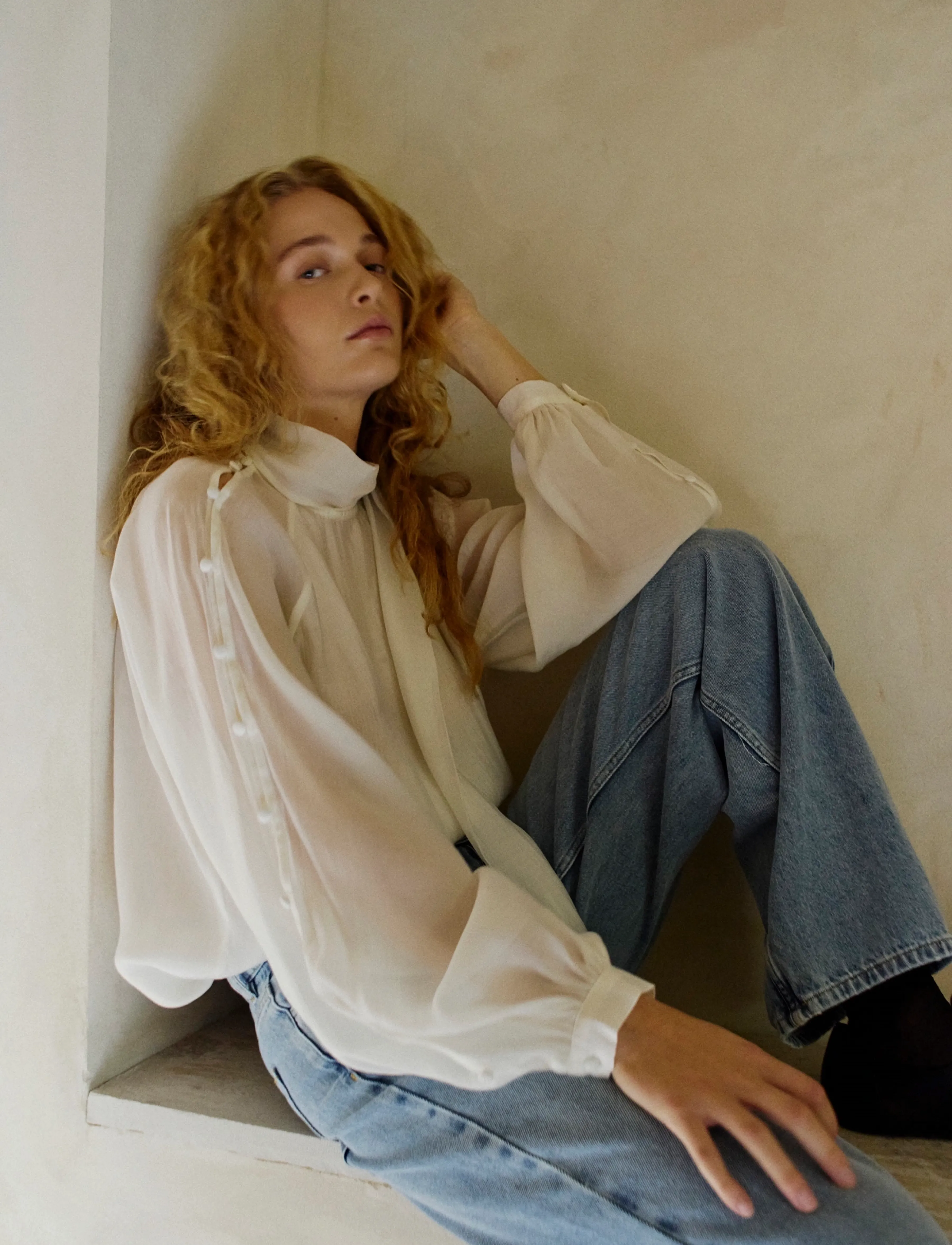 Copenhagen Muse - CMTILLY-BLOUSE - langärmlige blusen - jet stream - 3