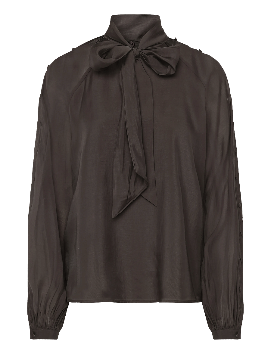 Copenhagen Muse - CMTILLY-BLOUSE - långärmade blusar - mulch - 0