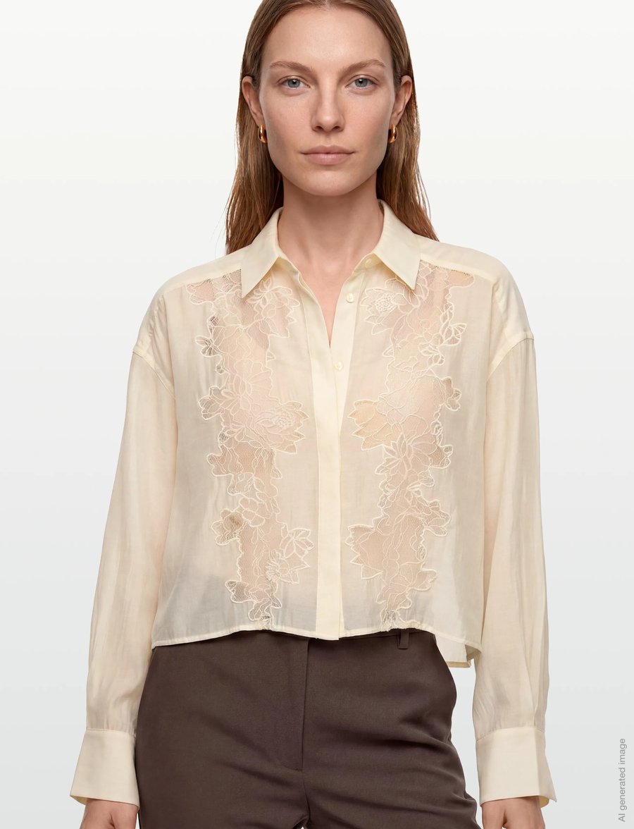 Copenhagen Muse - CMMOLLY-SHIRT - pikkade varrukatega särgid - jet stream - 3