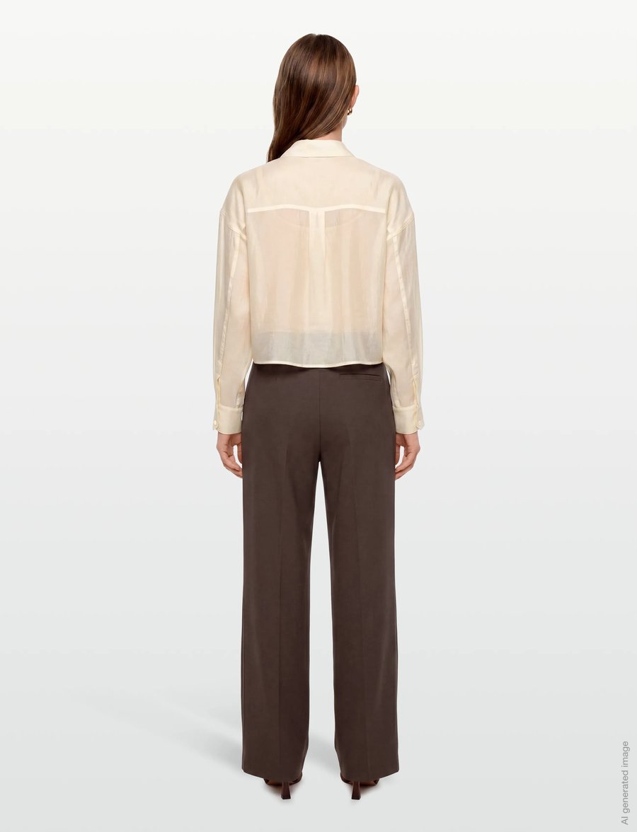 Copenhagen Muse - CMMOLLY-SHIRT - pikkade varrukatega särgid - jet stream - 4