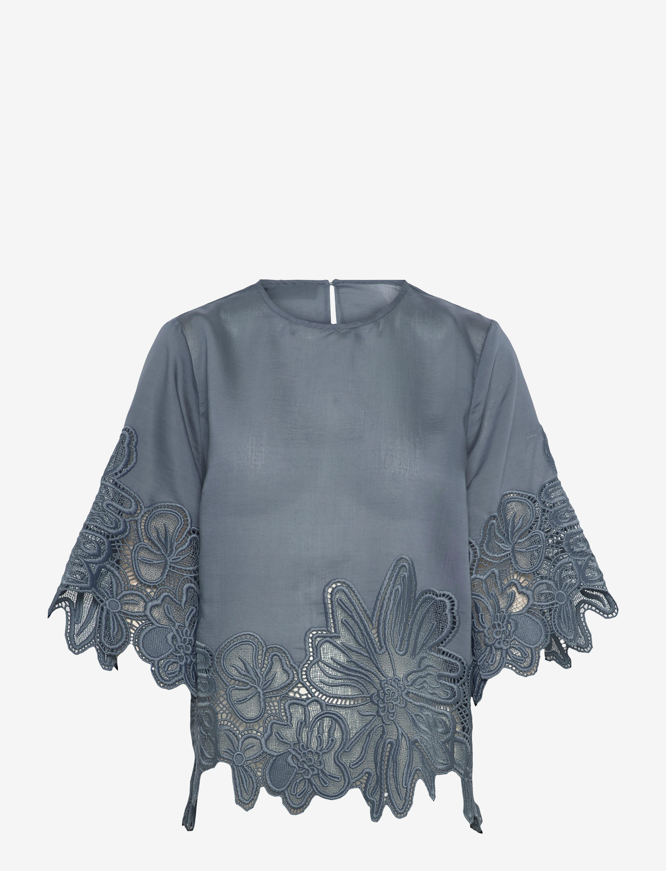 Copenhagen Muse - CMMOLLY-BLOUSE - kurzämlige blusen - blue mirage - 0