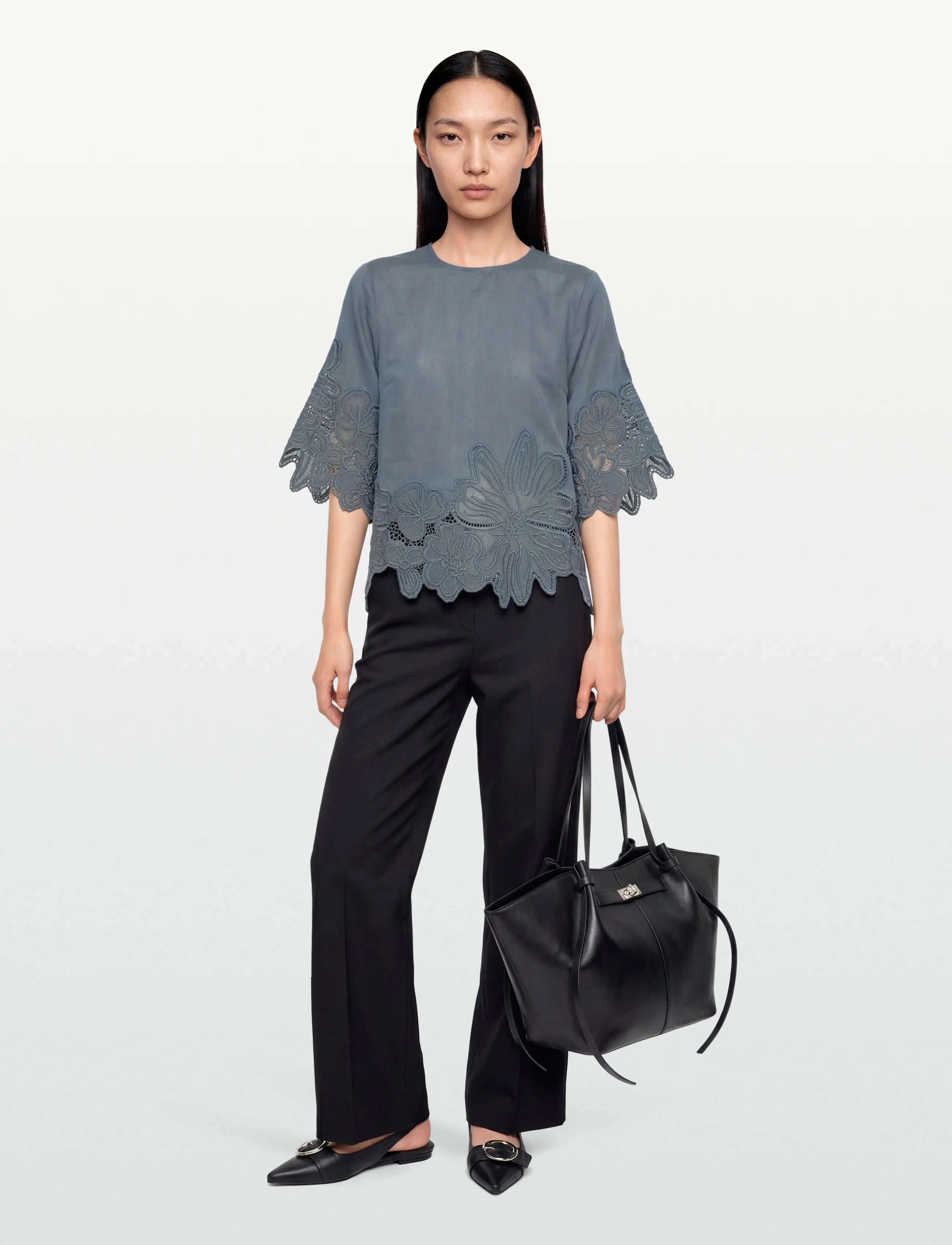 Copenhagen Muse Cmmolly-Blouse, Kvinder, Blonde Bluse, Blå, Str: XS