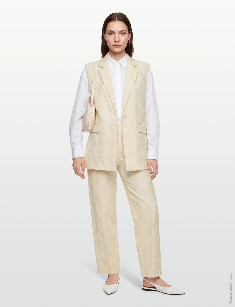 Copenhagen Muse - CMBLOOMIE-WAISTCOAT - kostymvästar - angora - 0