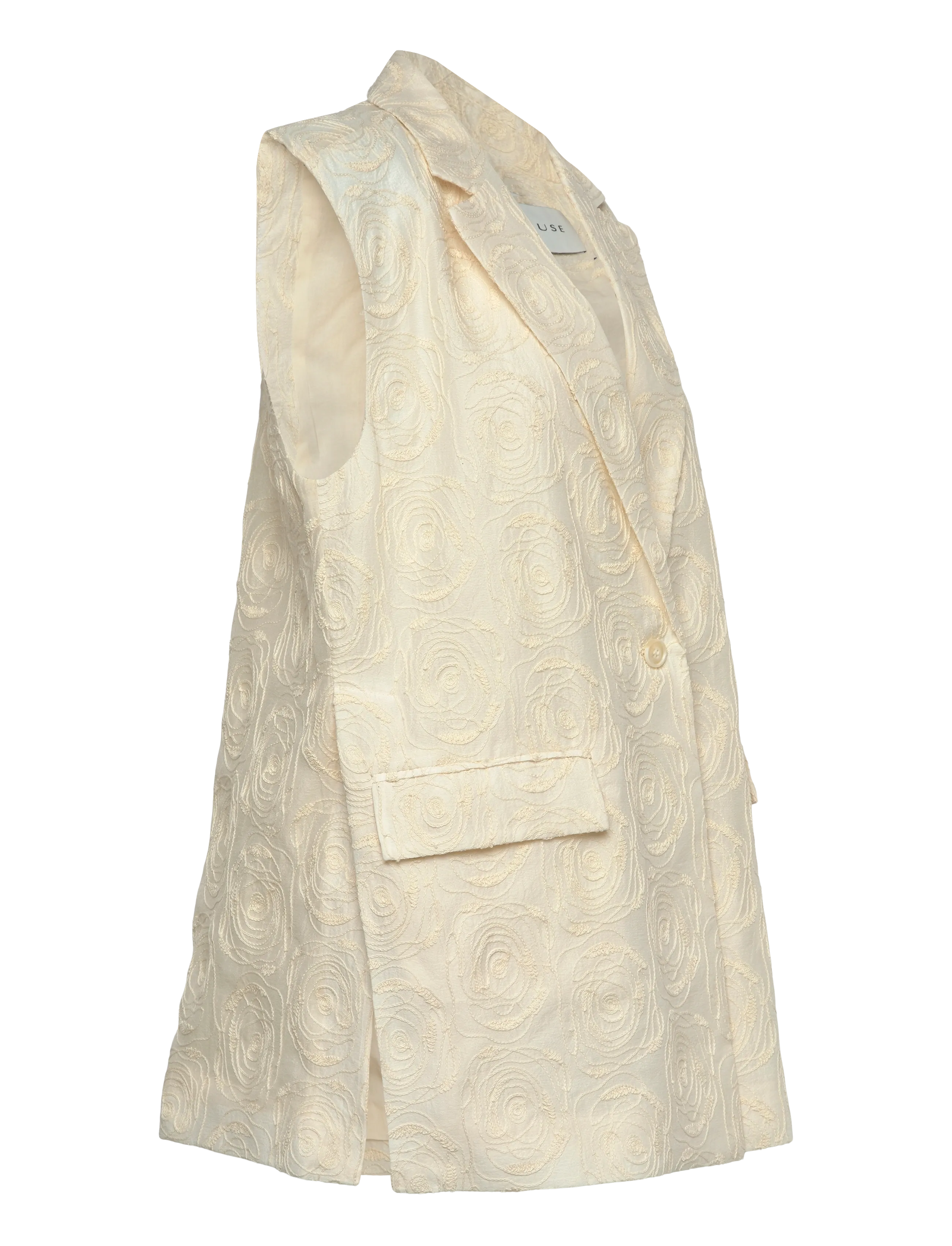 Copenhagen Muse - CMBLOOMIE-WAISTCOAT - puošnios liemenės - angora - 3