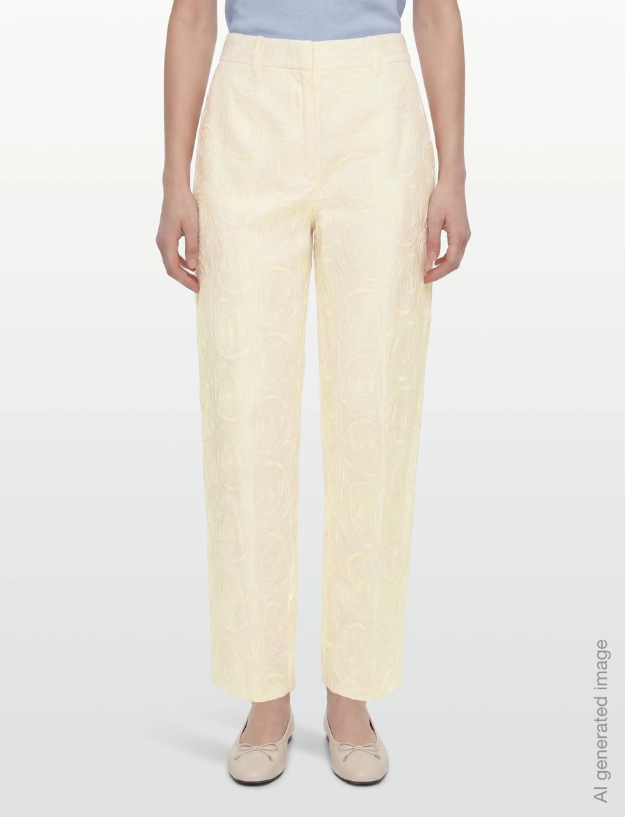 Copenhagen Muse - CMBLOOMIE-PANTS - hosen mit geradem bein - angora - 3