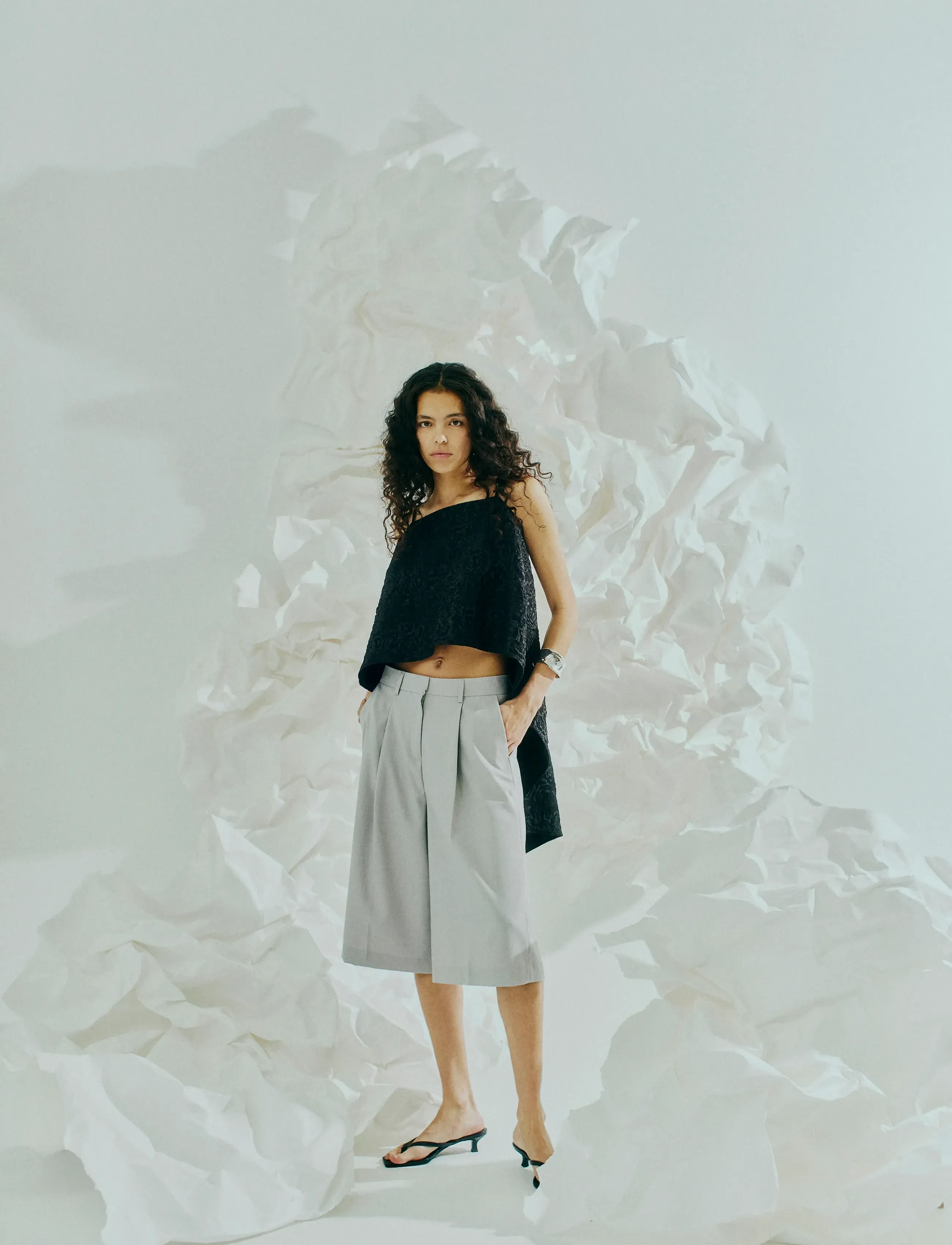 Copenhagen Muse - CMTENNA-BERMUDA - light grey melange - 3