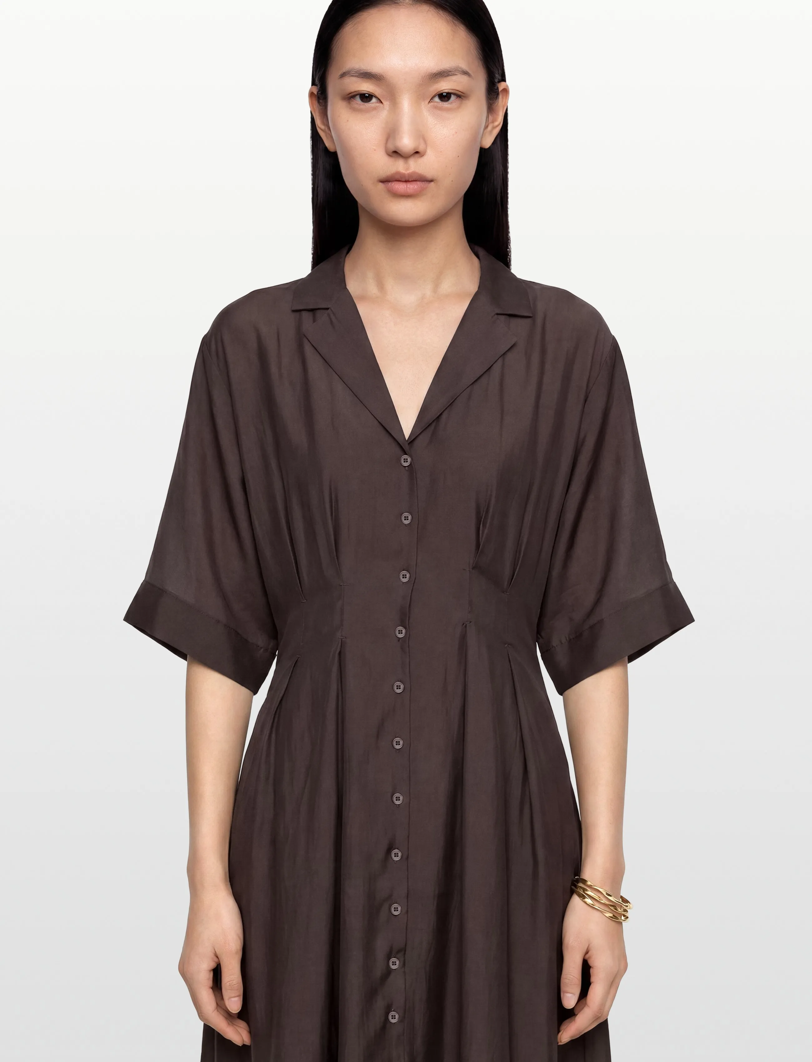 Copenhagen Muse - CMMOLLY-DRESS - sukienki koszulowe - mulch - 4