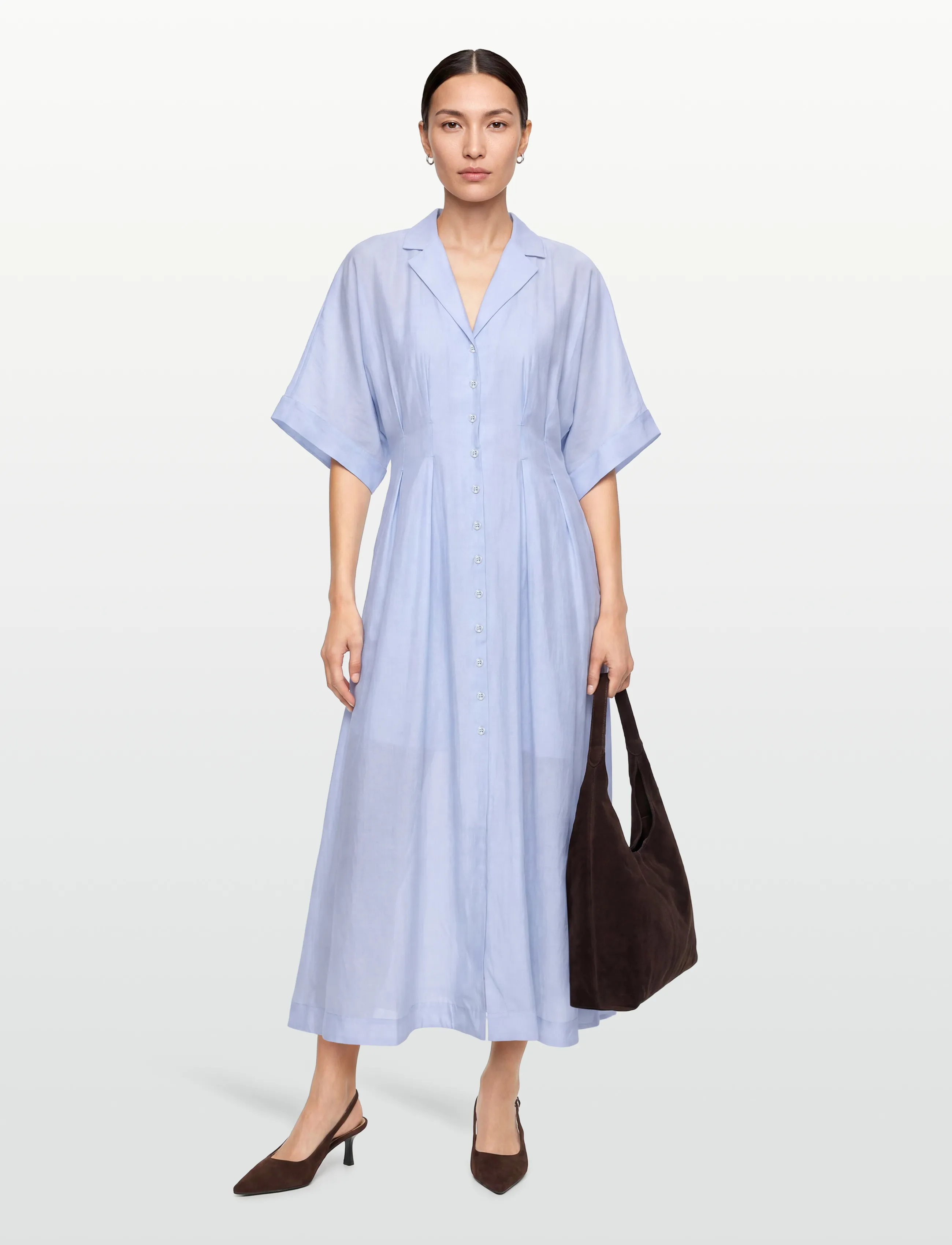 Copenhagen Muse cmmolly-Dress, S, Blue, Kjoler > Skjortekjoler, Dame