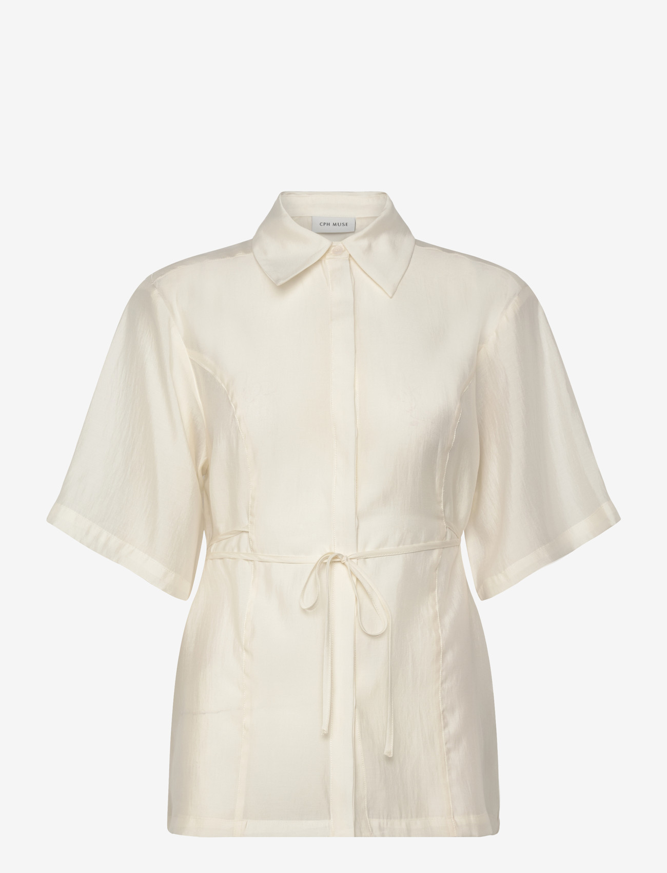 Copenhagen Muse - CMMOLLY-SHIRT - short-sleeved shirts - jet stream - 1
