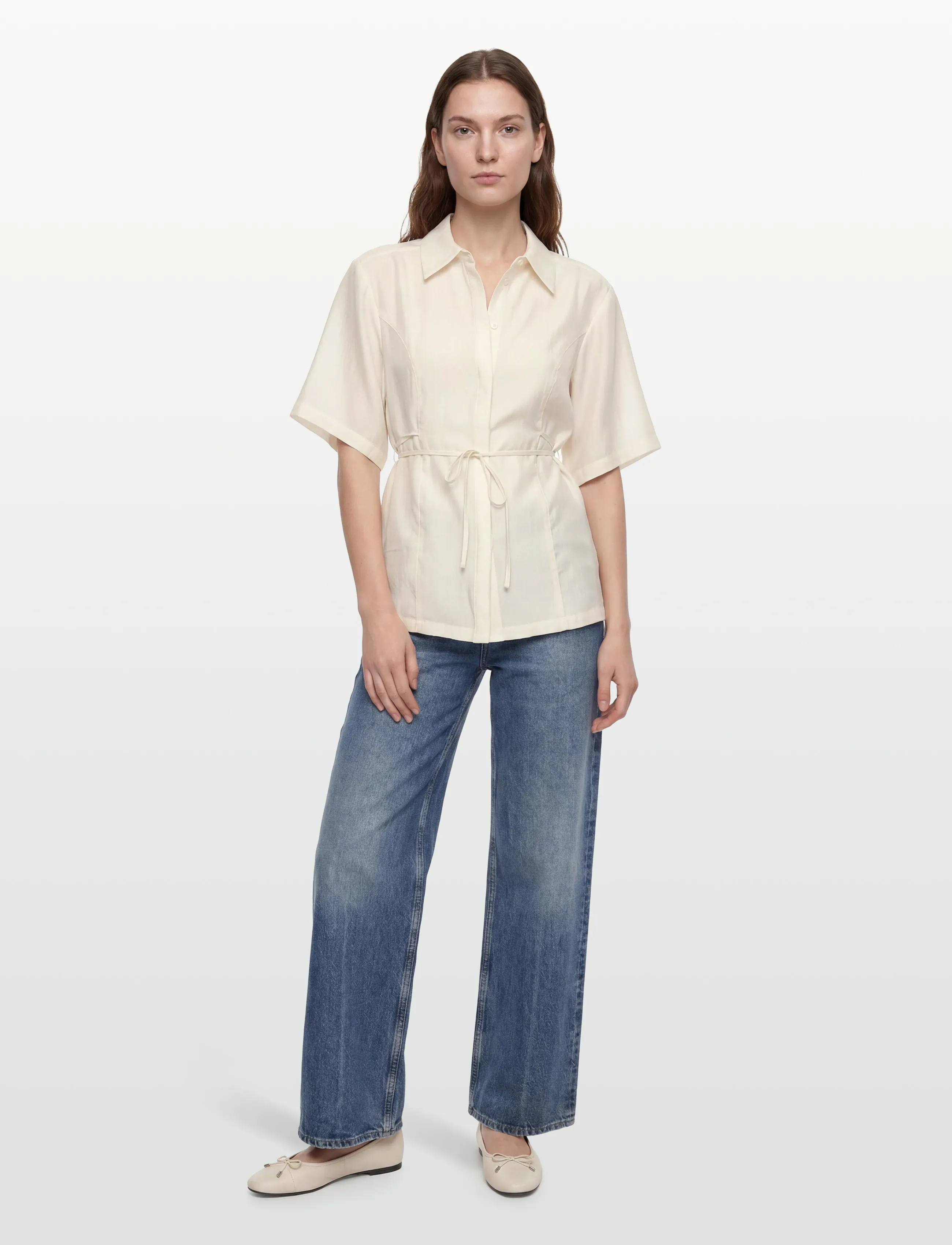 Copenhagen Muse CMMOLLY-SHIRT - Shirts - JET STREAM / cream