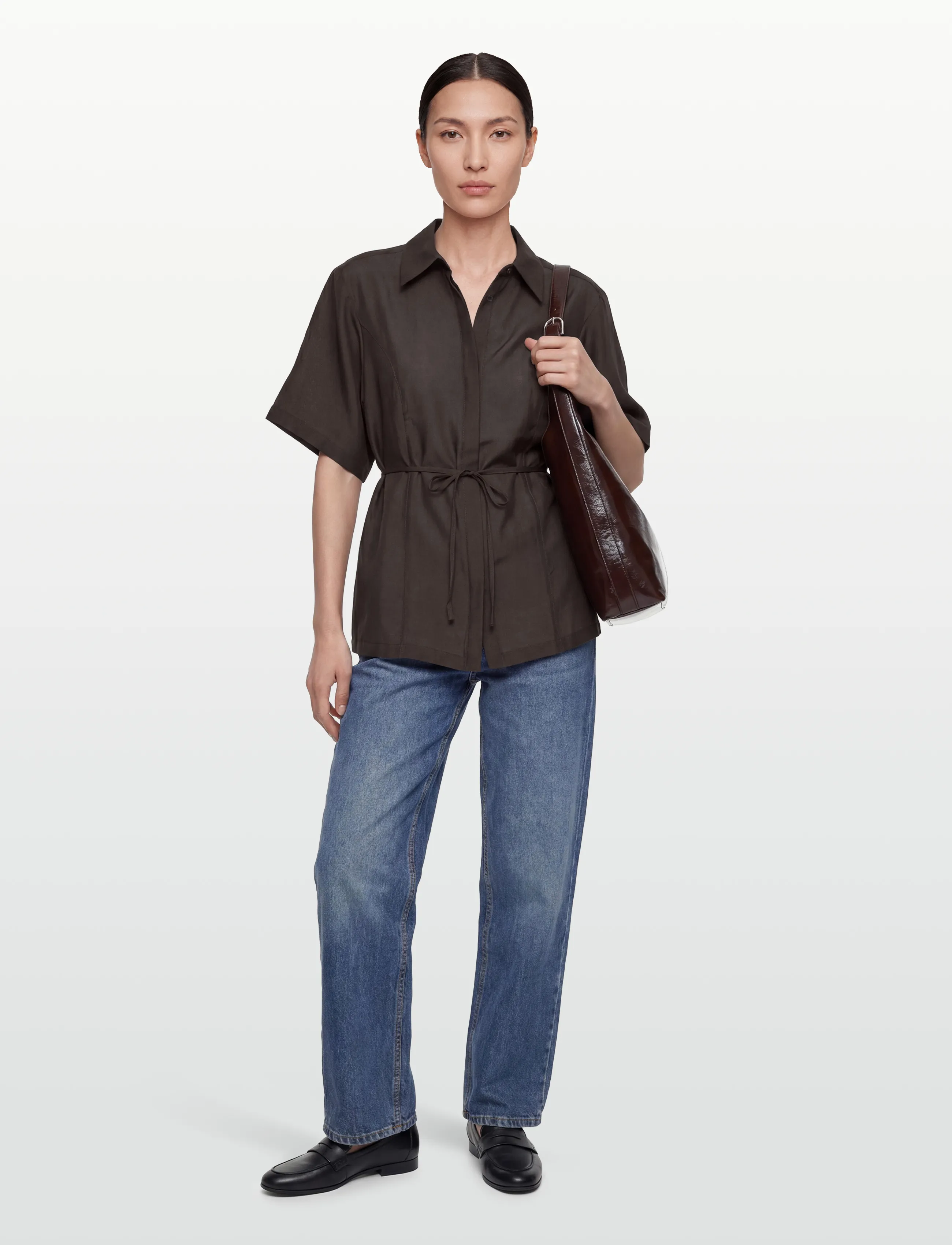 Copenhagen Muse CMMOLLY-SHIRT - Shirts - MULCH / brown