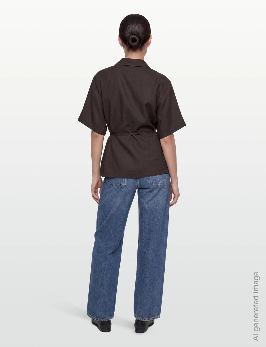 Copenhagen Muse - CMMOLLY-SHIRT - kurzärmlige hemden - mulch - 5