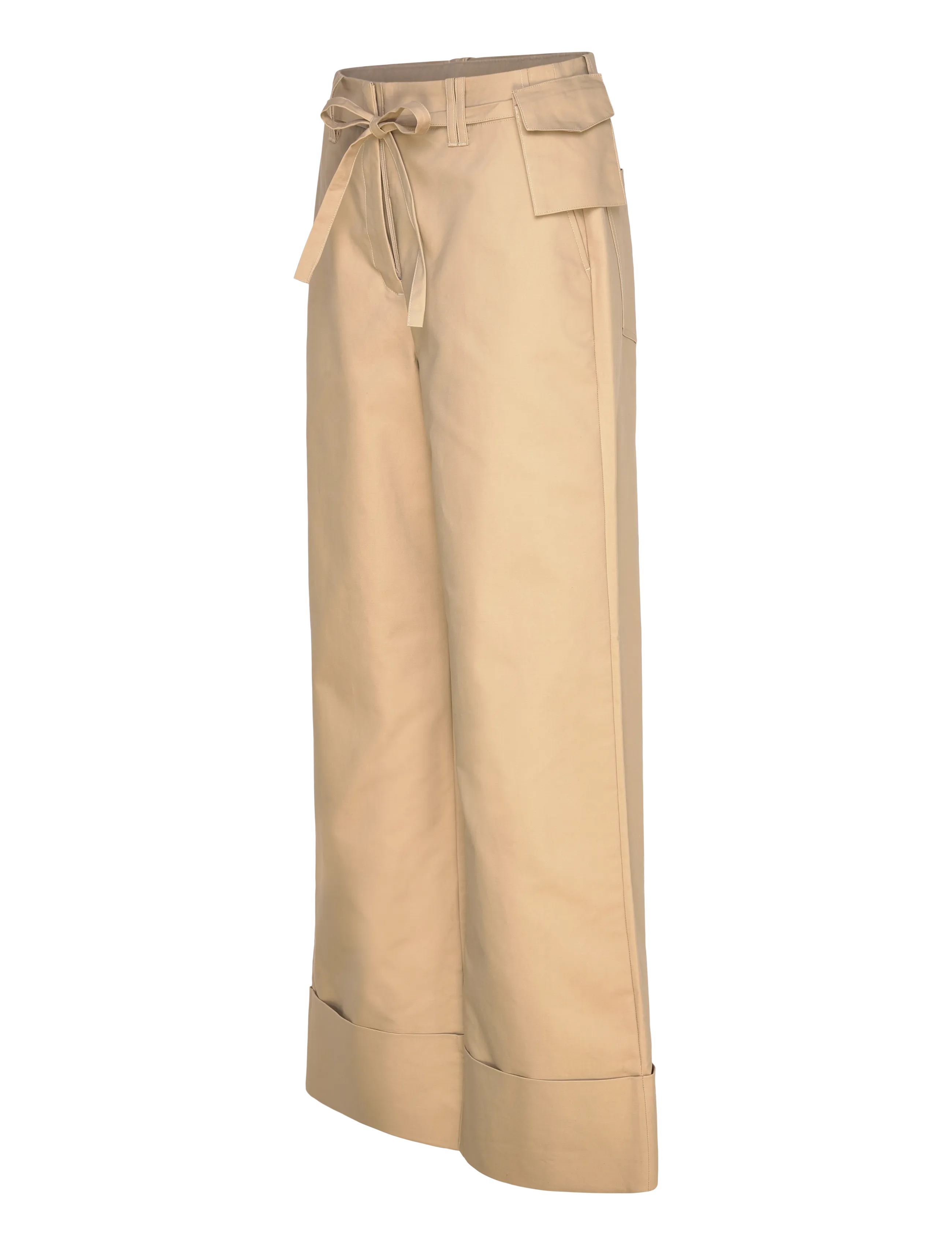 Copenhagen Muse - CMKAIRA-PANTS - laia säärega püksid - travertine - 3