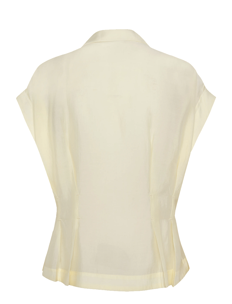Copenhagen Muse - CMMOLLY-SHIRT - kortærmede skjorter - lemon icing - 2