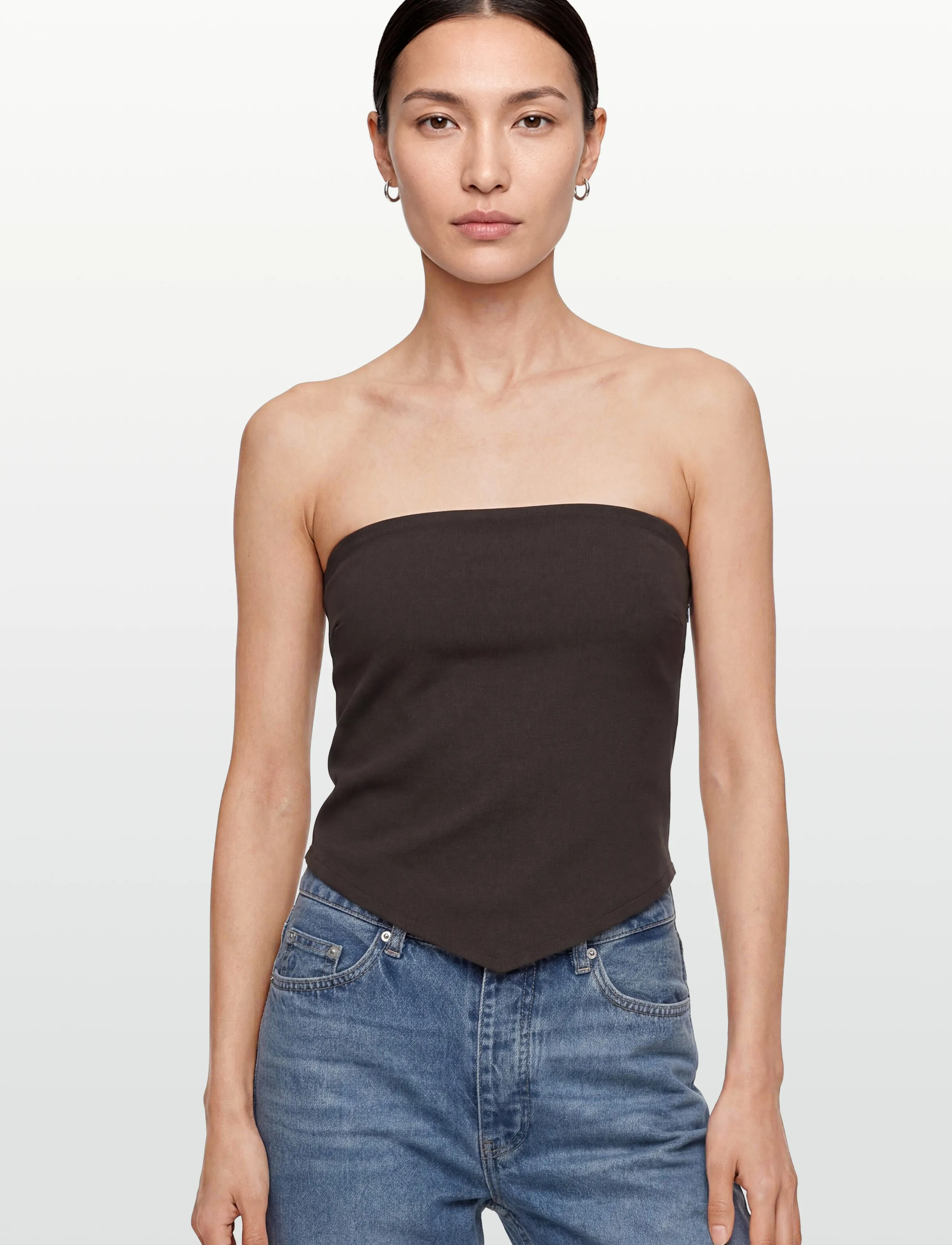 Copenhagen Muse - CMRAVNA-TOP - crop tops - mulch - 3