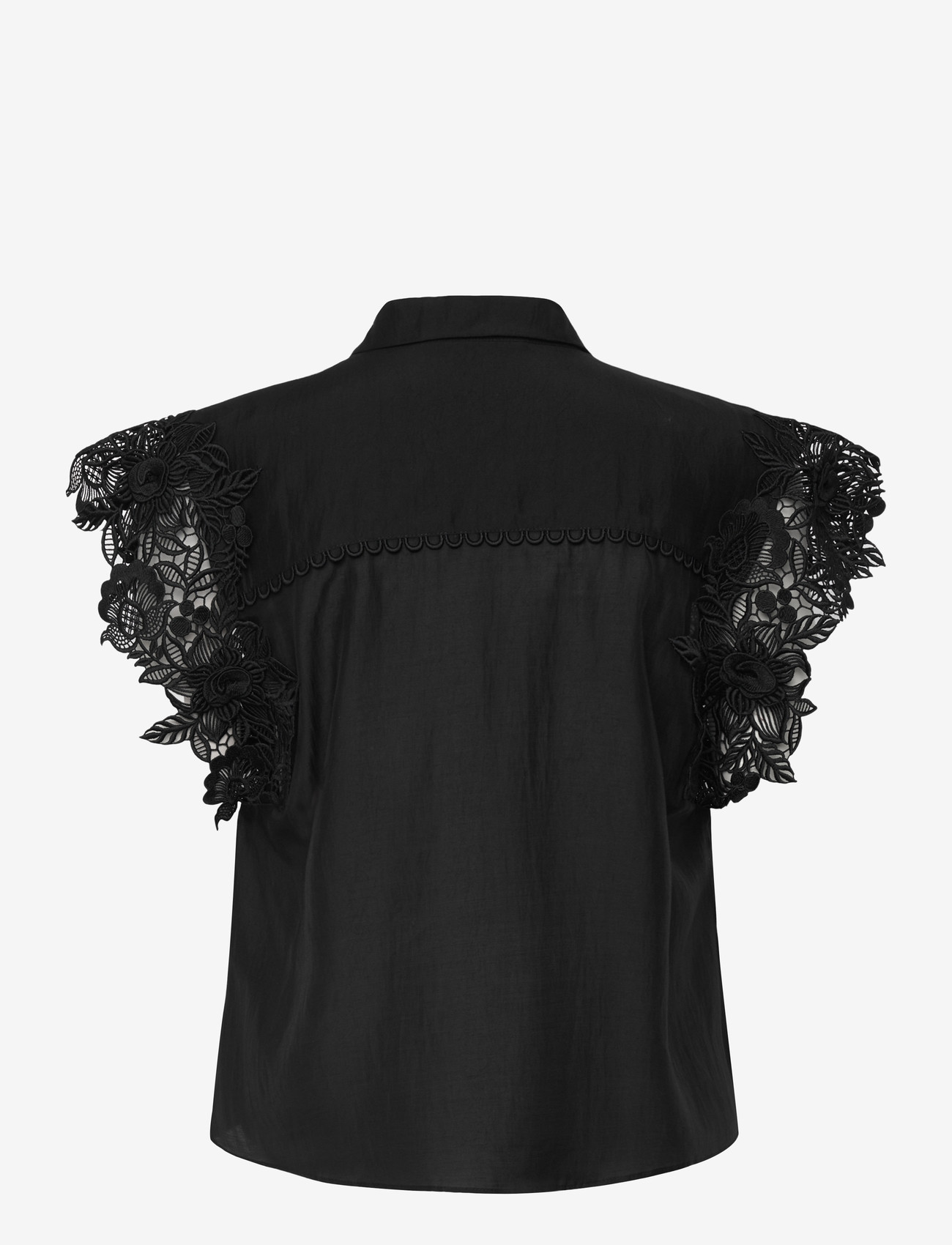 Copenhagen Muse - CMMOLLY-SHIRT - kurzämlige blusen - black - 2