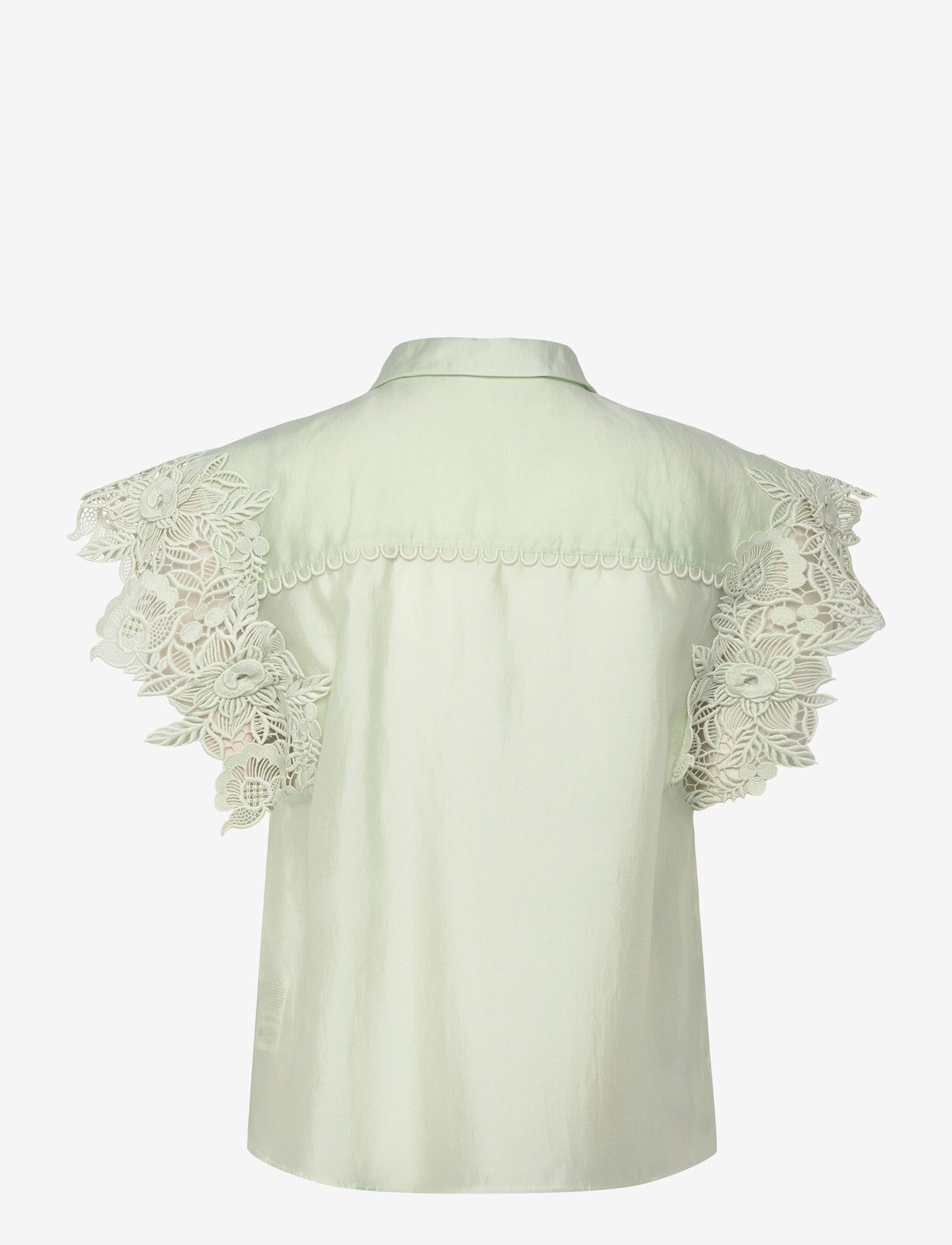 Copenhagen Muse - CMMOLLY-SHIRT - kortærmede bluser - green tint - 2